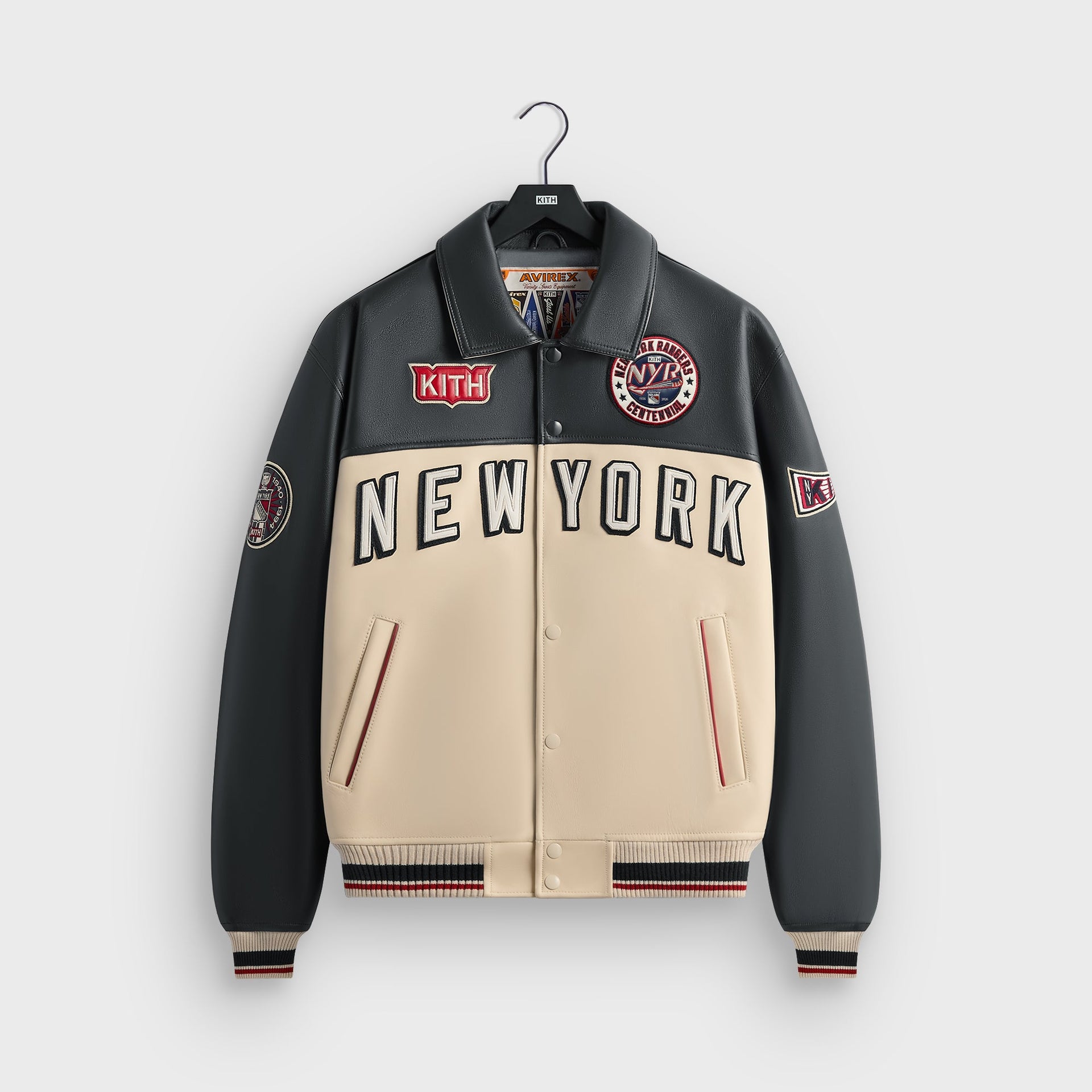 Kith & AVIREX for the New York Rangers Bomber Jacket - Navy