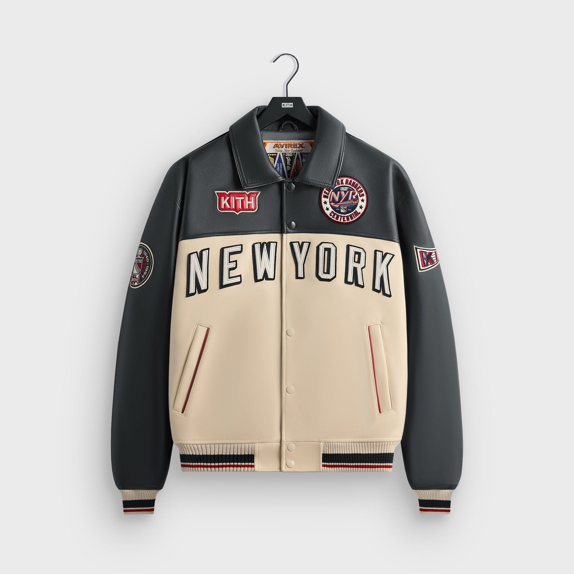 Kith & AVIREX for the New York Rangers Bomber Jacket - Navy - PH