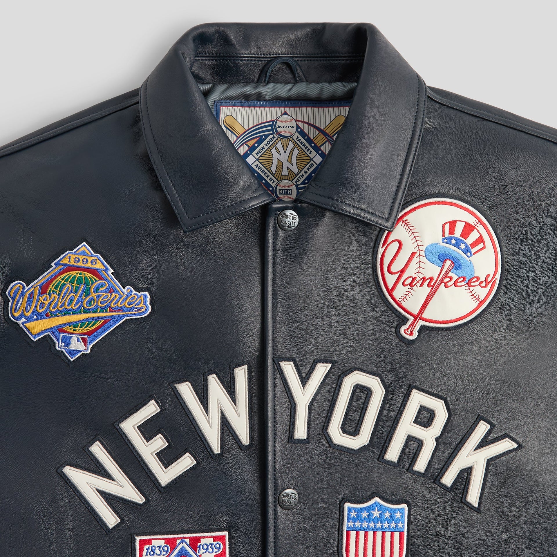 Erlebniswelt-fliegenfischenShops & AVIREX for the New York Yankees Leather Jacket - Nocturnal