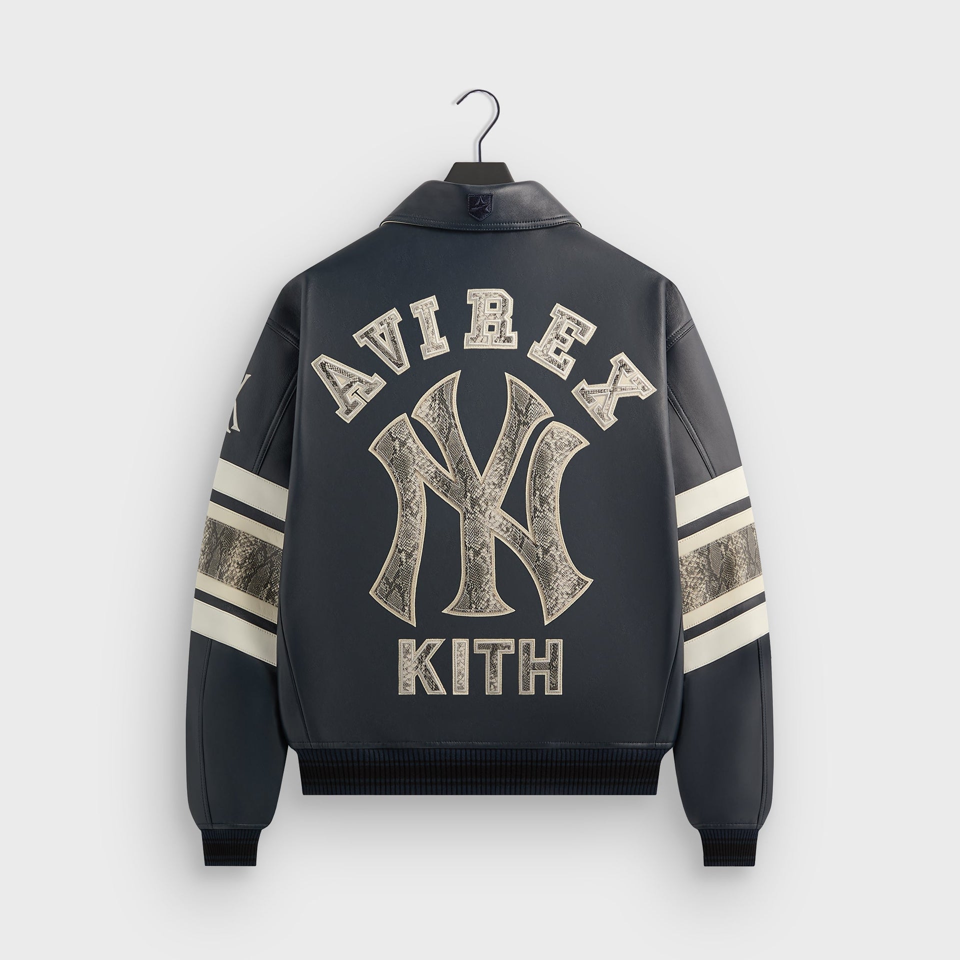 Kith & AVIREX for the New York Yankees Leather Jacket - Nocturnal / Snake - PH