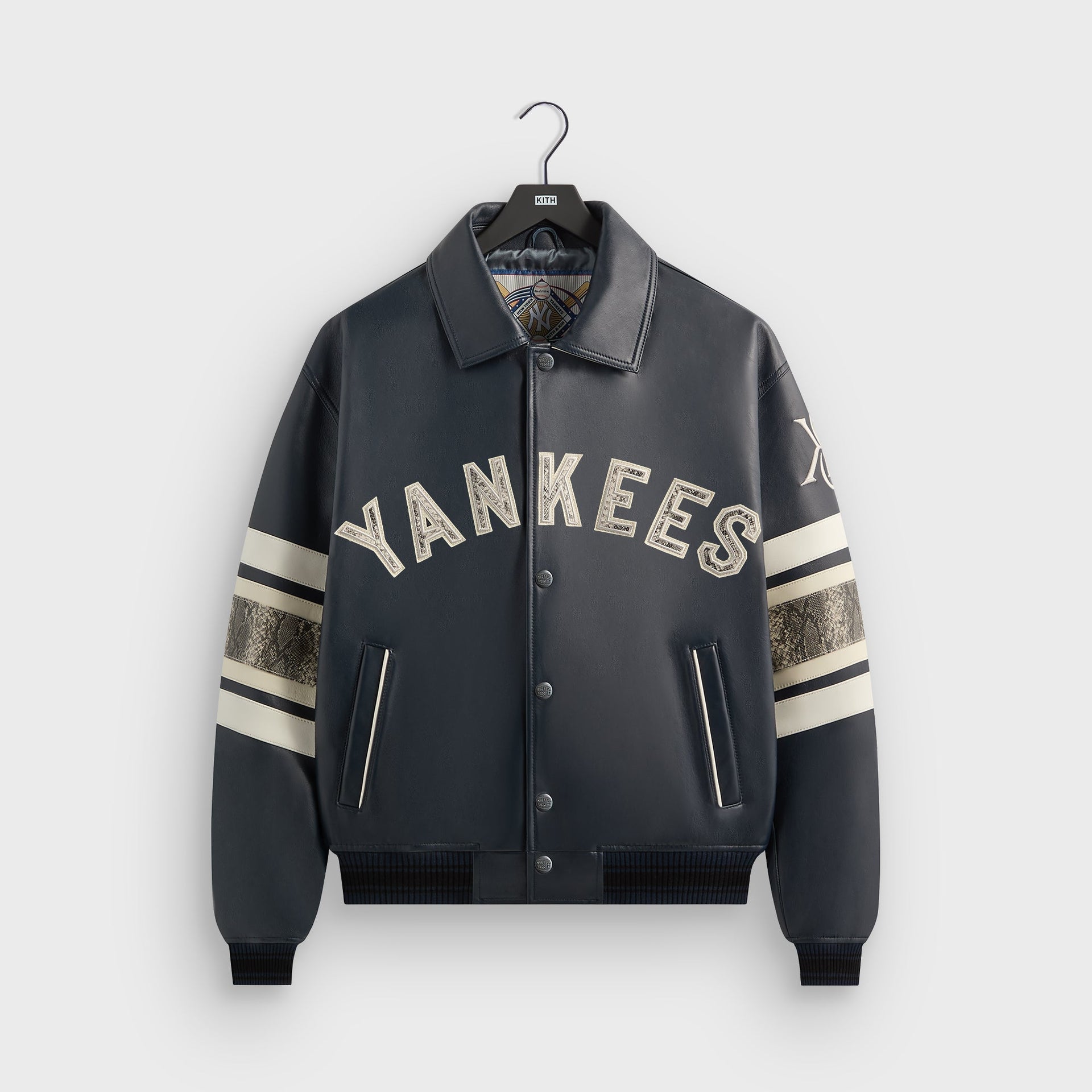 Kith & AVIREX for the New York Yankees Leather Jacket - Nocturnal / Snake - PH
