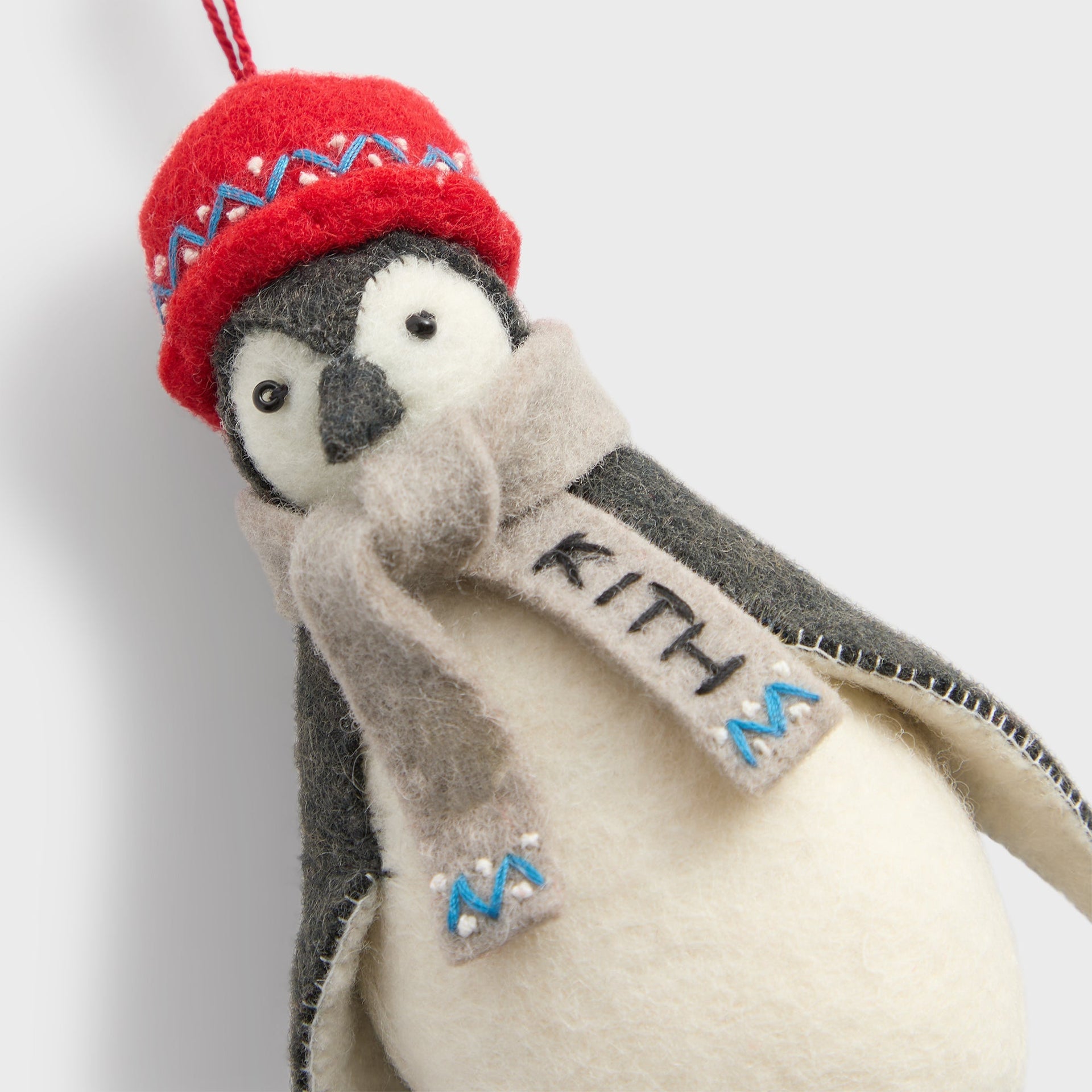 Kithmas for Craftspring Penguin Ornament - Grey / Red - PH