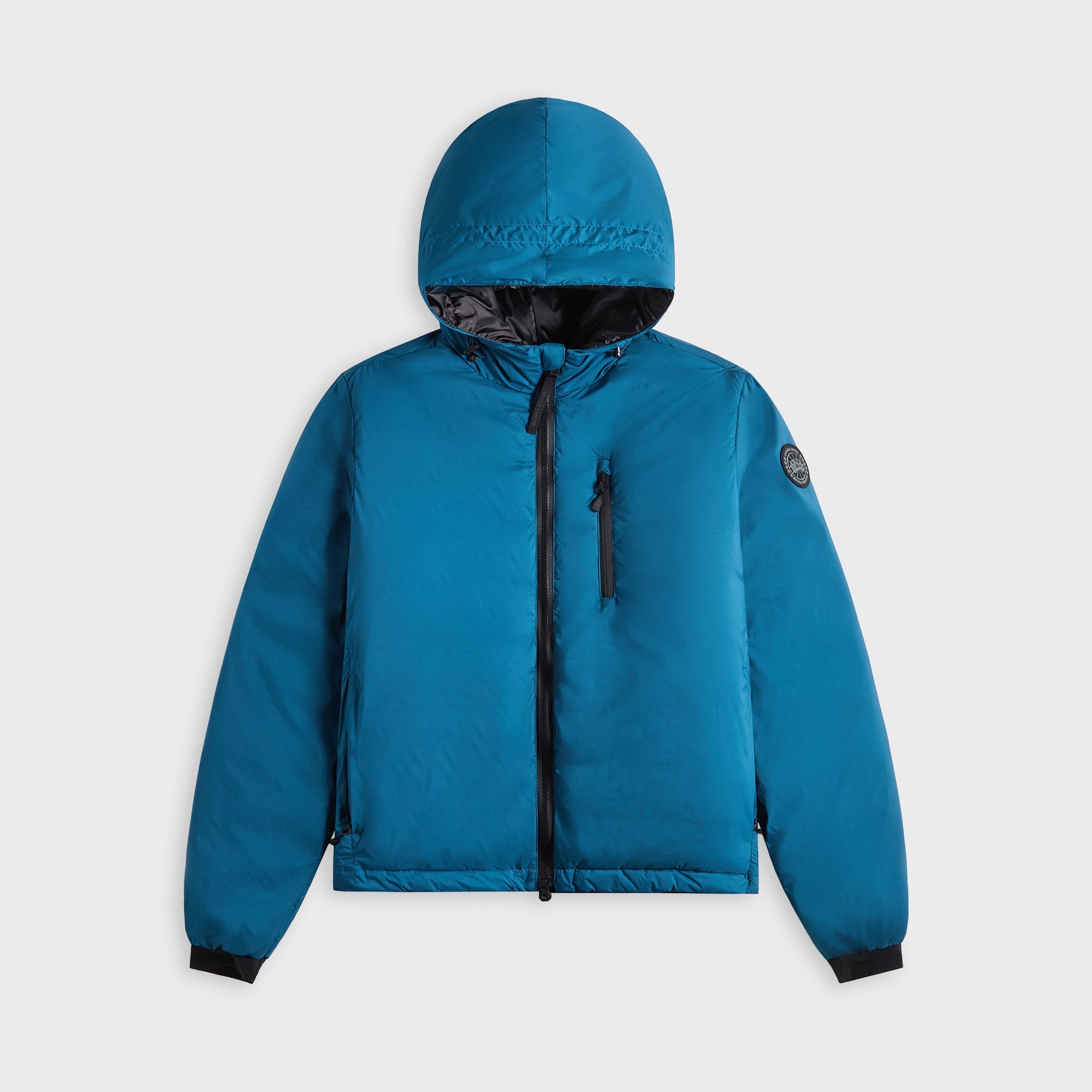 Canada Goose Lodge Hoodie - Black Disc Guard Blue – Kith