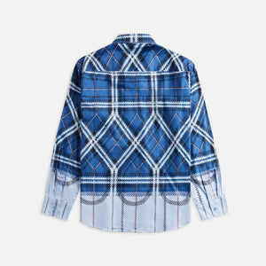 Craig Green Plaid Fade coaches Shirt - Blue Plaid