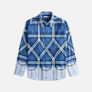 Craig Green Plaid Fade coaches Shirt - Blue Plaid