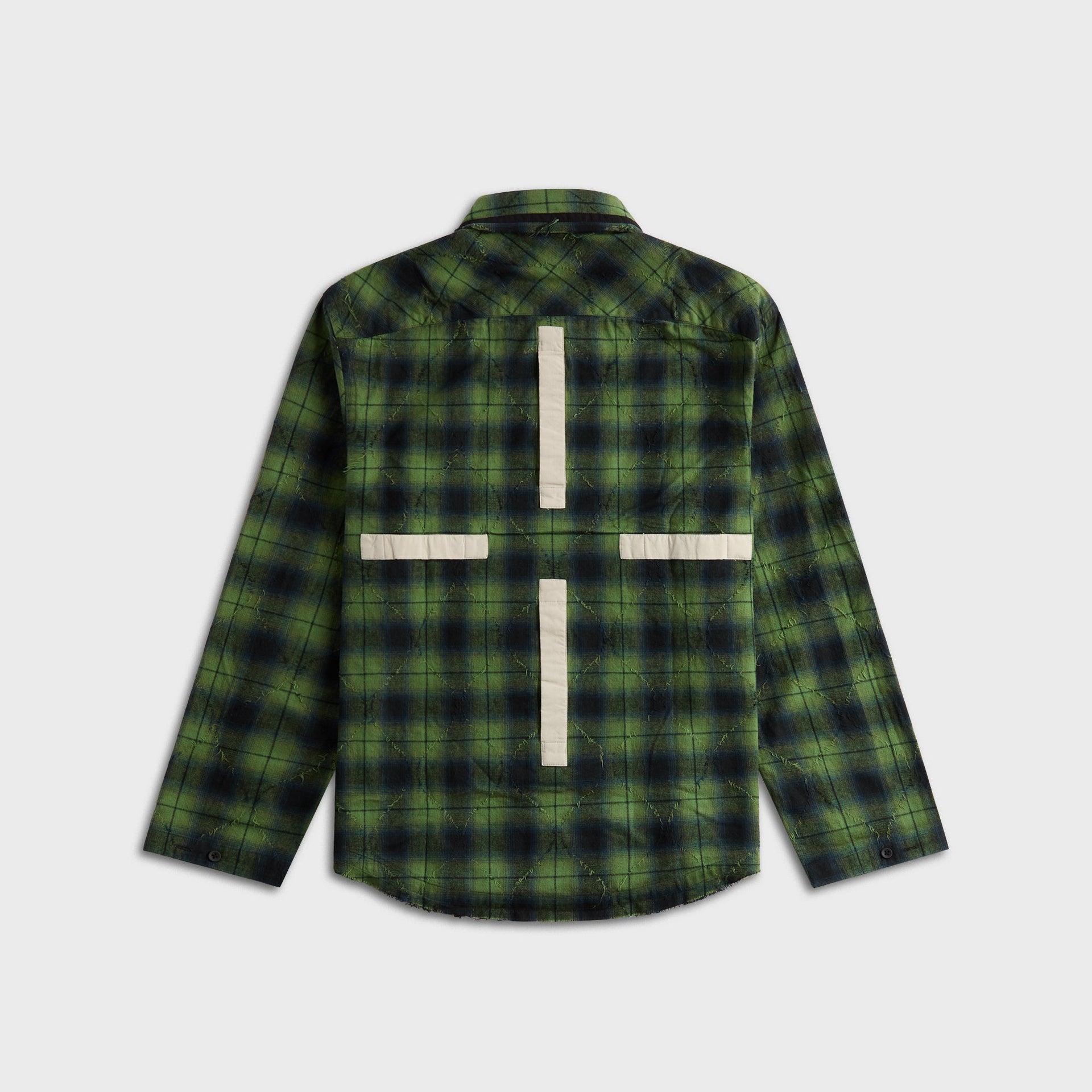 Craig Green Plaid Split Shirt - Green Check