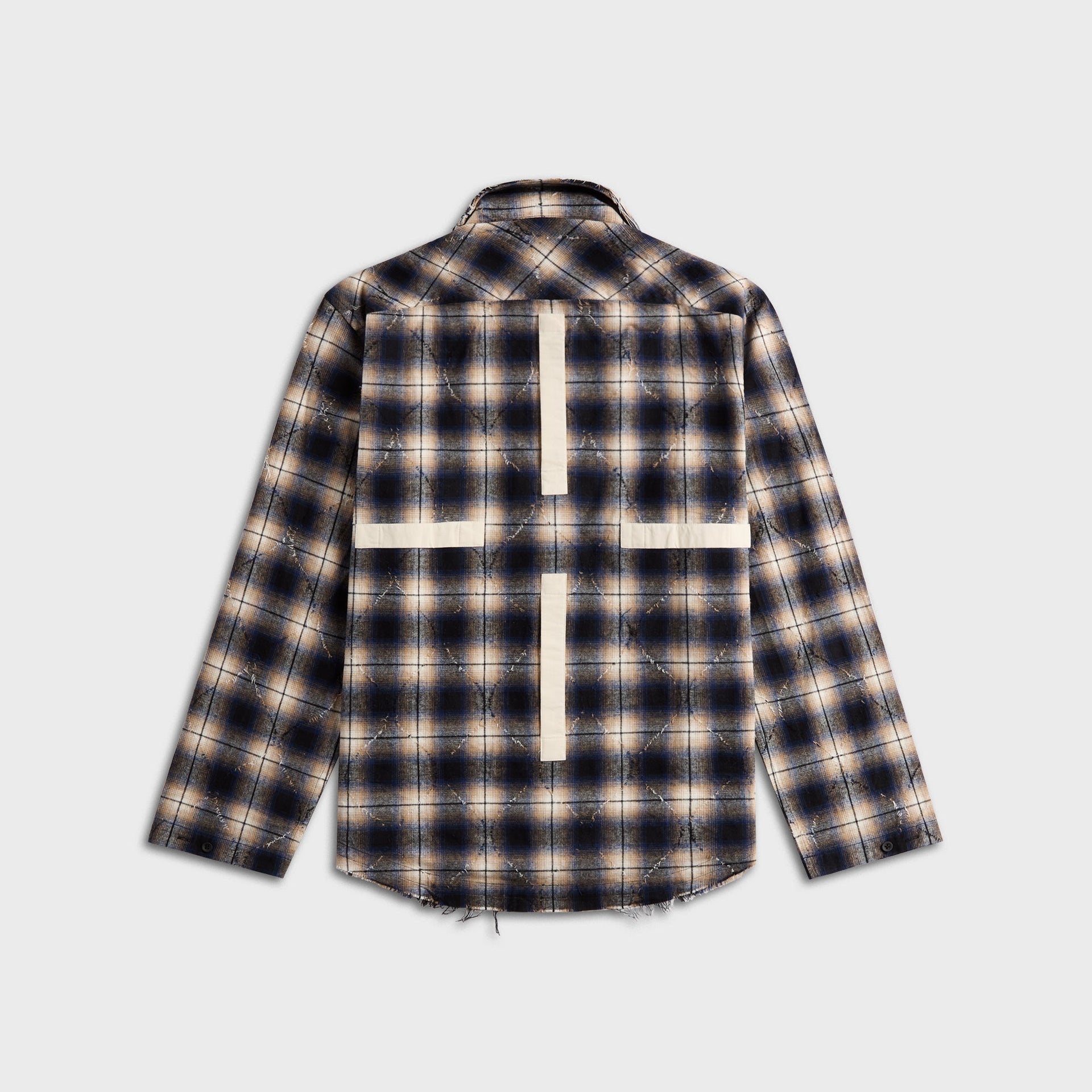 Craig Green Plaid Split Shirt - Navy Check