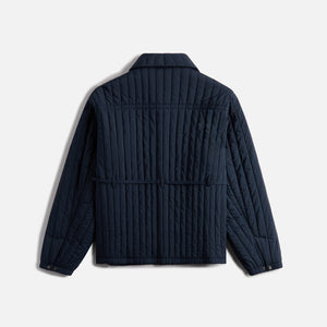 Craig Green Quilted Worker Jacket printed - Navy