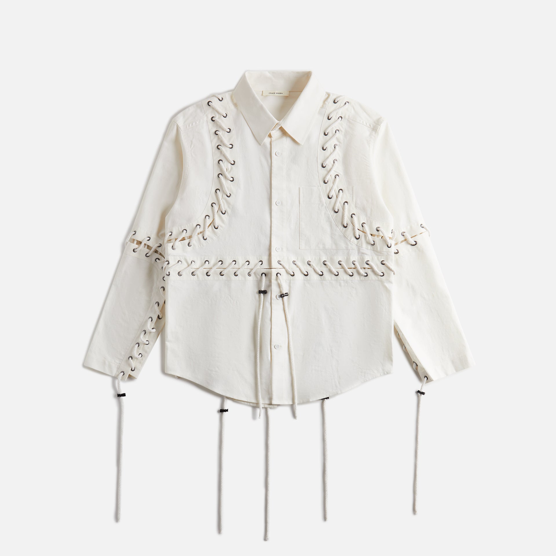 Craig Green Deconstructed Lace Shirt - White
