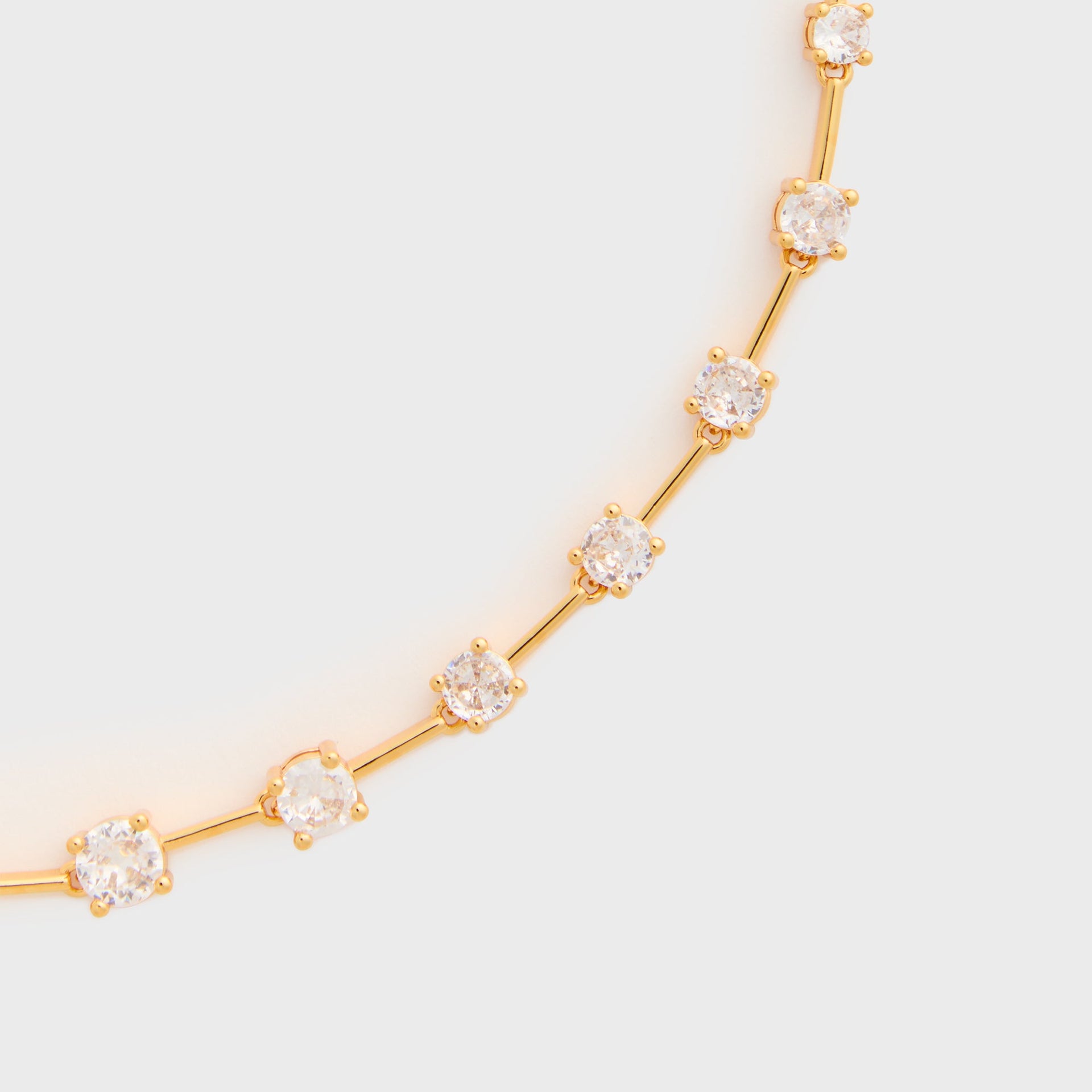 Crystal Haze Astro Necklace in Gold