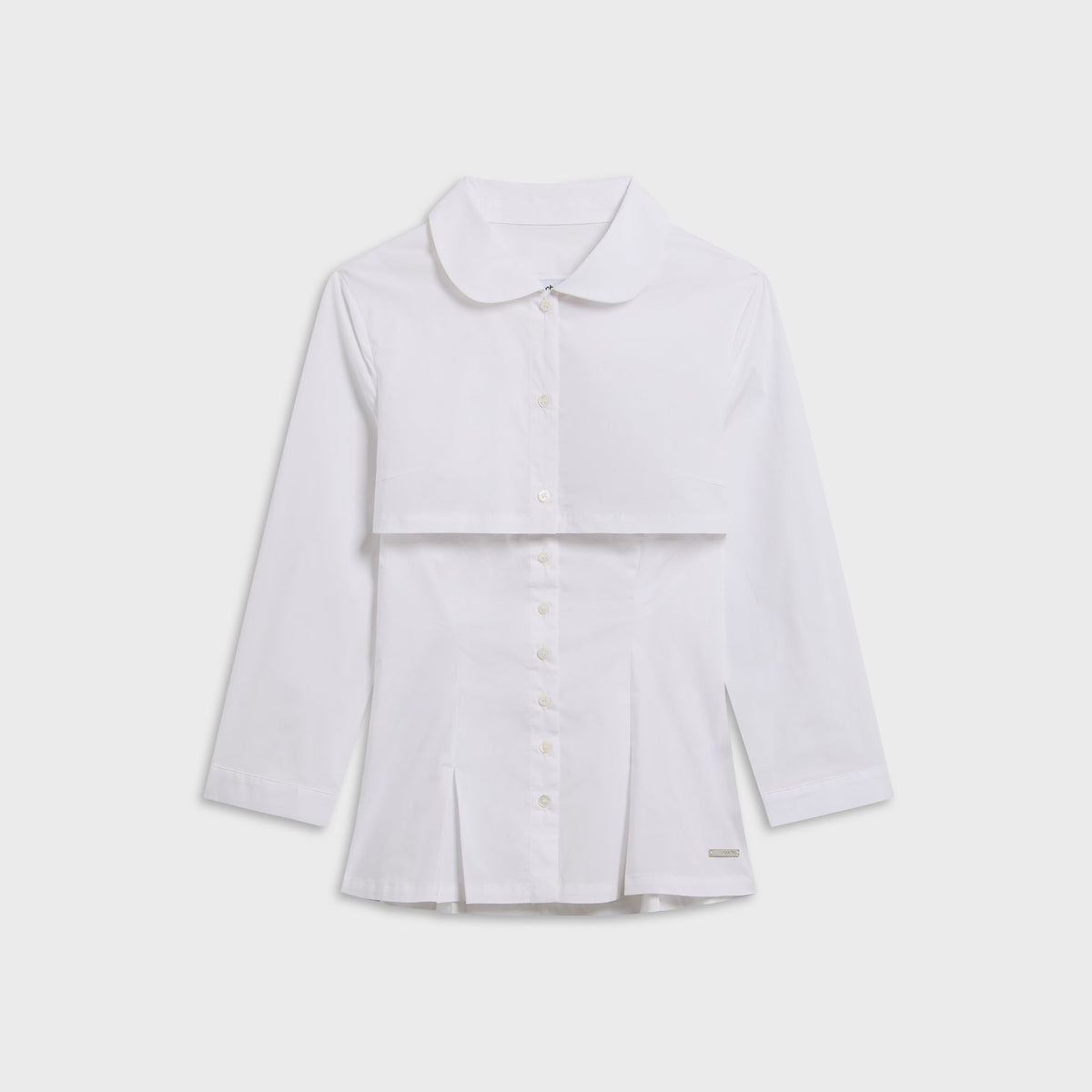 Peachy Den Gloria Double Blouse Shirt - Porcelain