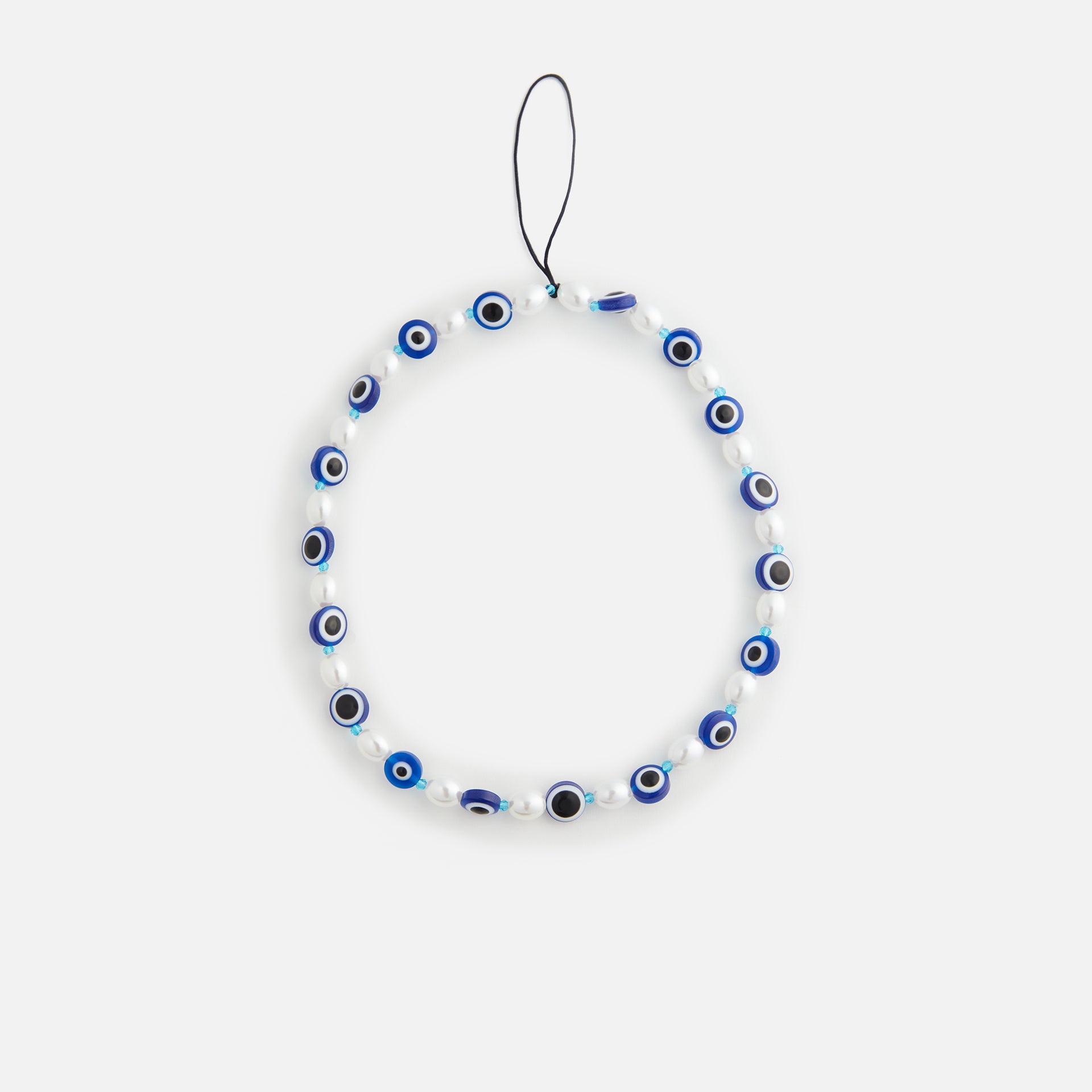 Crystal Haze Evil Eye Phone Bracelet - Azure