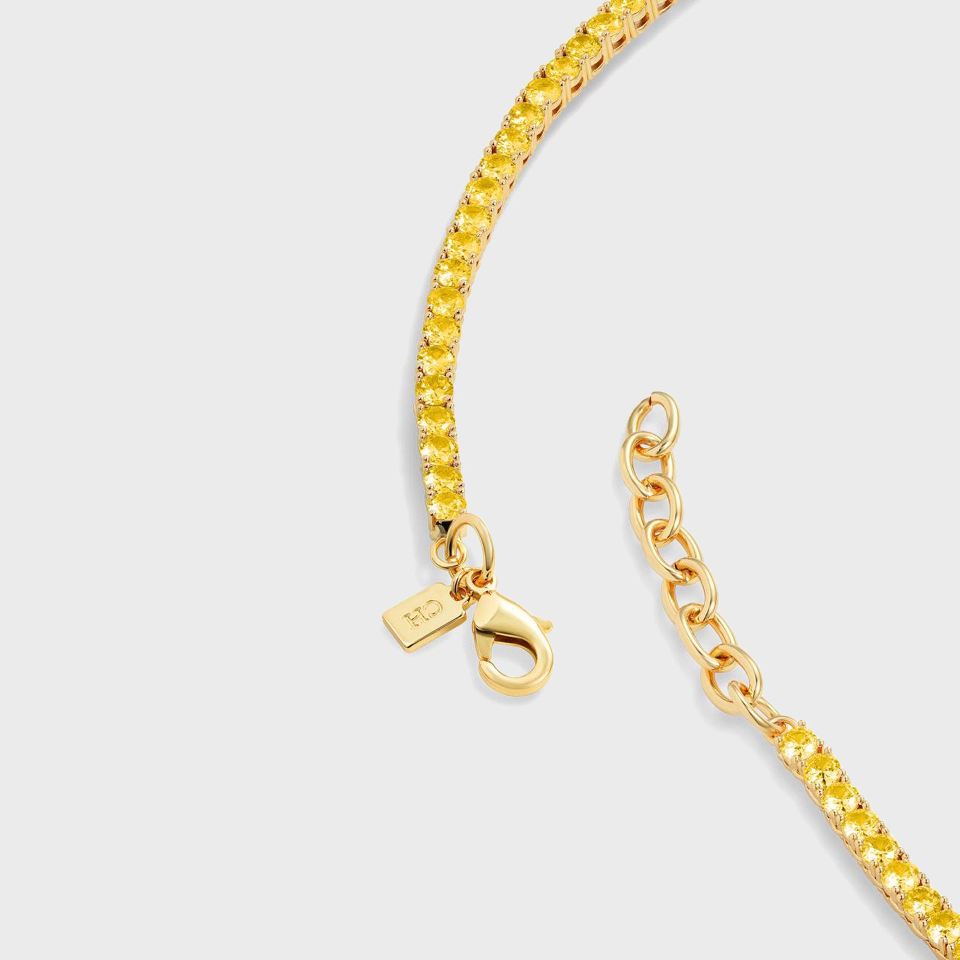 Crystal Haze Serena Necklace - Butter Yellow