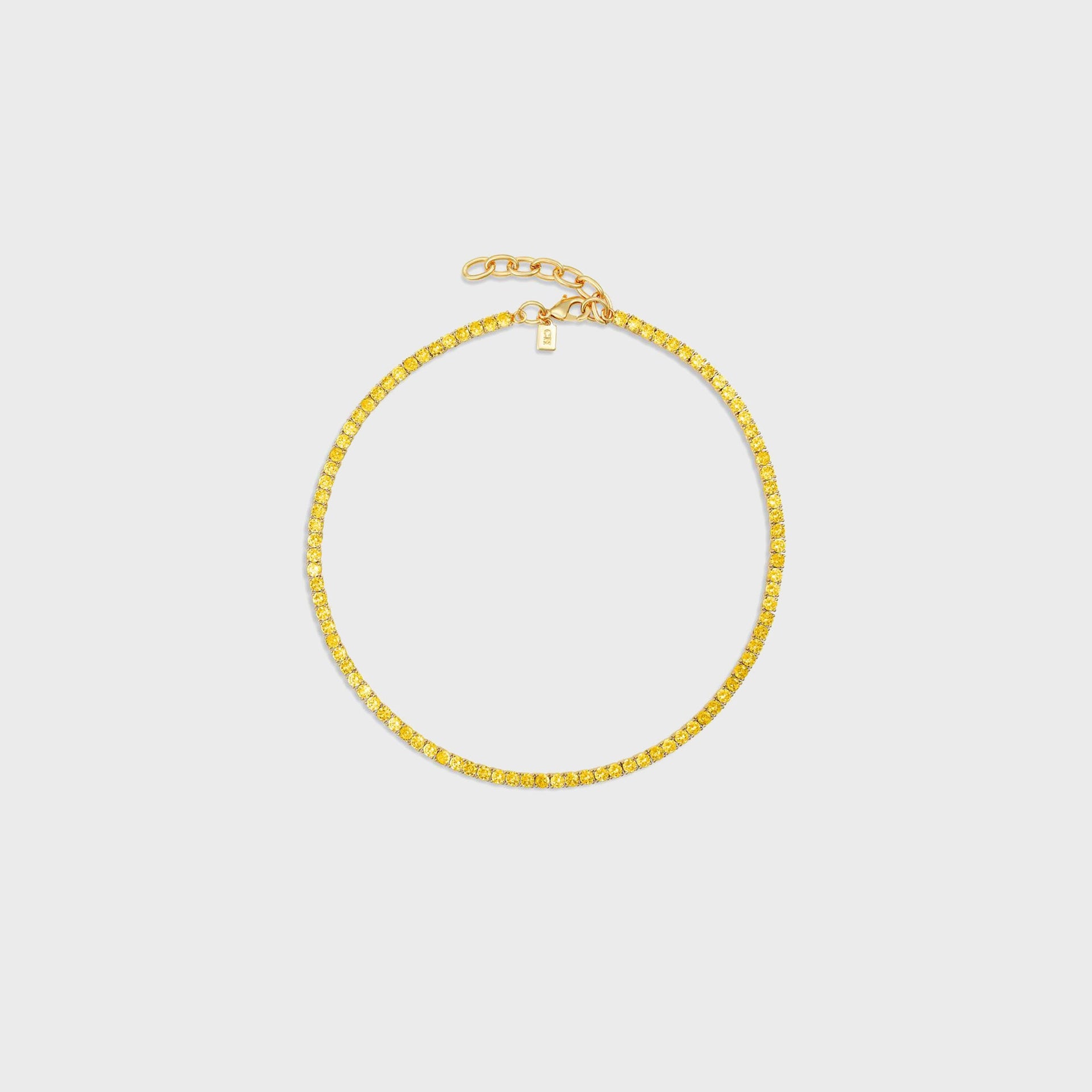 Crystal Haze Serena Necklace - Butter Yellow