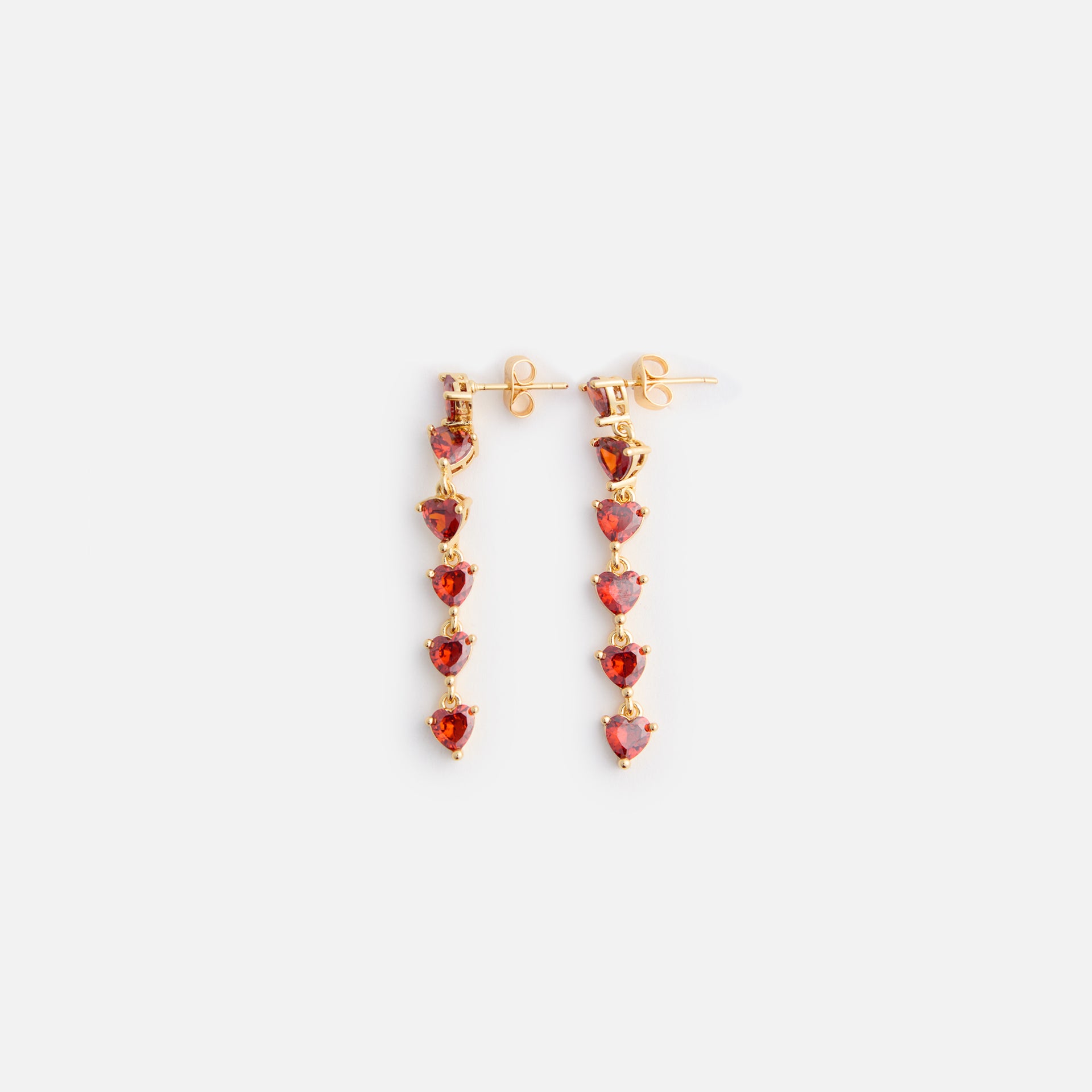 Crystal Haze Be My Valentine Earring - Red