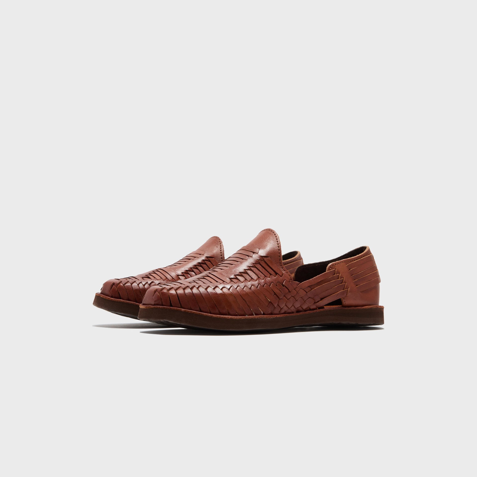 Chamula Cancun Sandal - Red / Brown