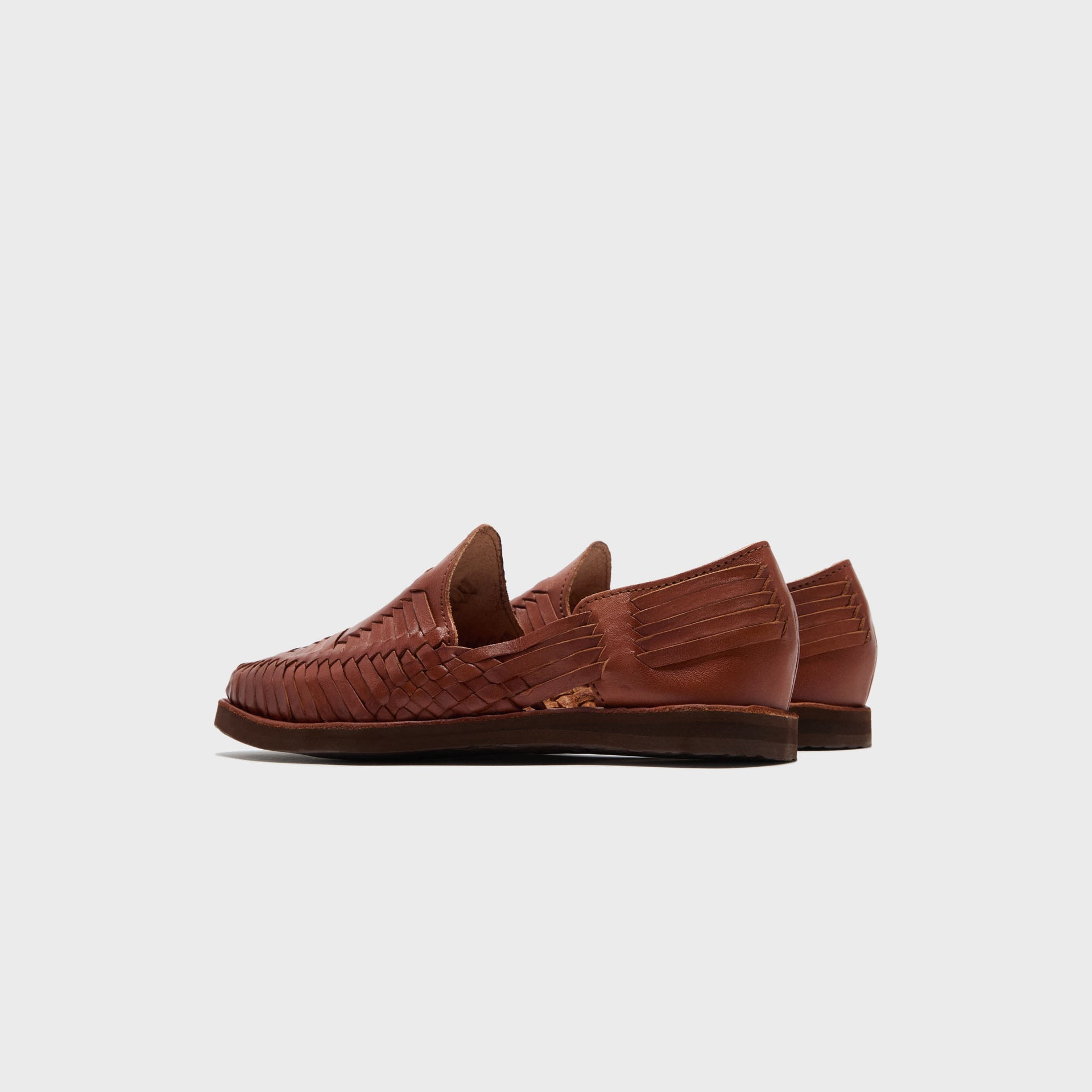 Chamula Cancun Sandal - Red / Brown