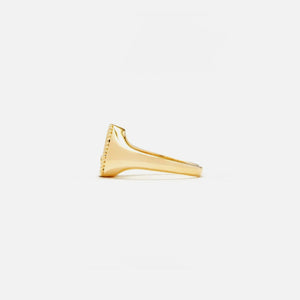 Yvonne Leon Pear Shaped Signet Ring - Gold