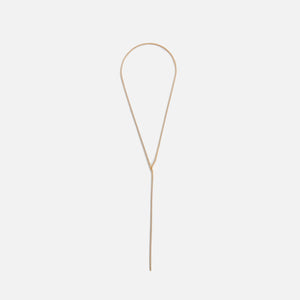 Crystal Haze Long Lariat Mini Serena Necklace - Gold