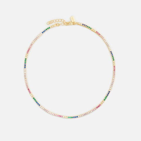 Crystal Haze Mini Serena Necklace - Multi