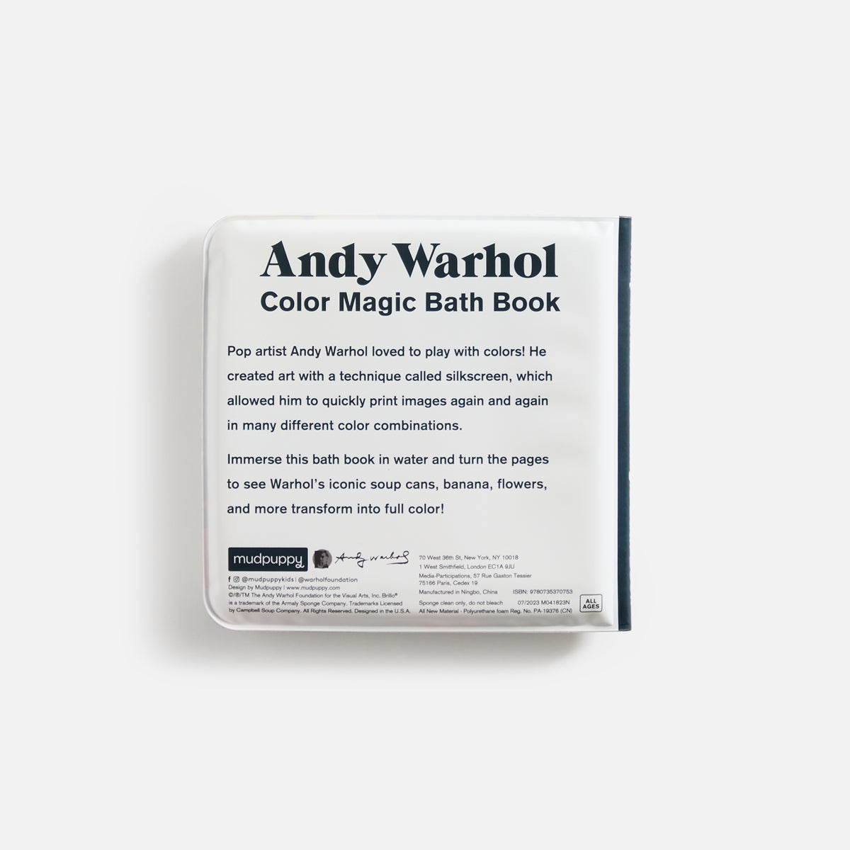 Chronicle Andy Warhol Color Magic Bath Book