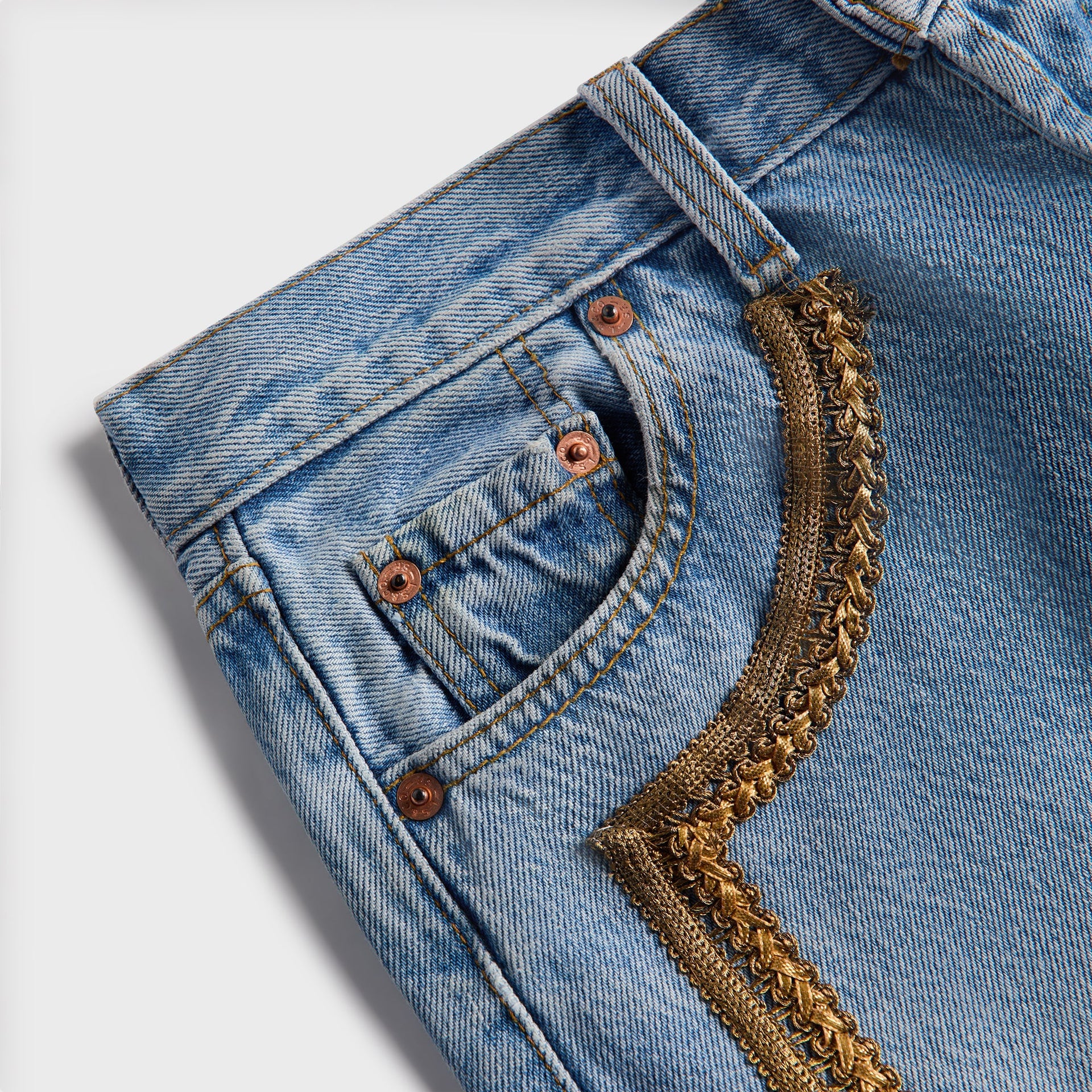 Conner Ives Vintage Denim Short - Blue