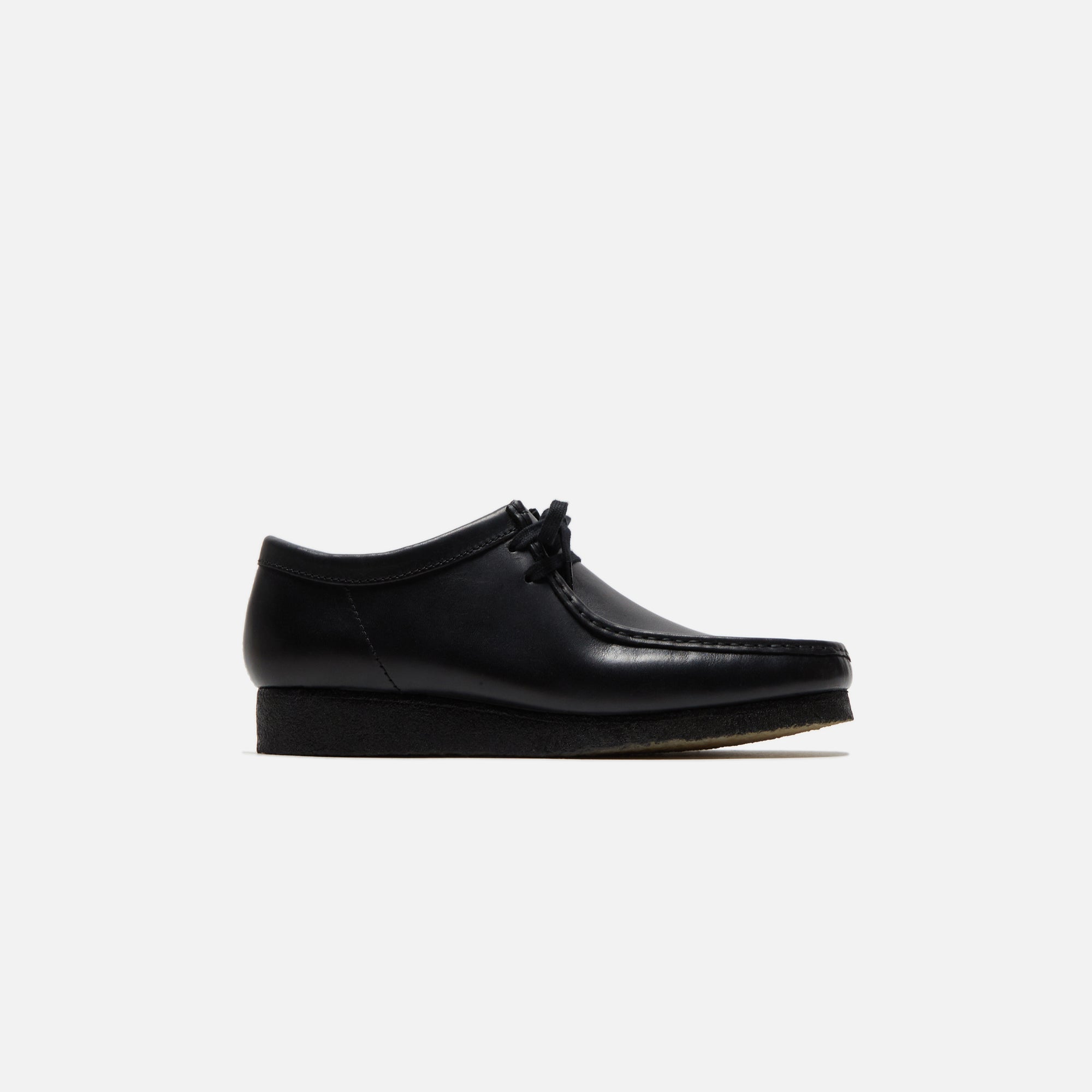 Clarks Wallabee - Black Leather – Kith