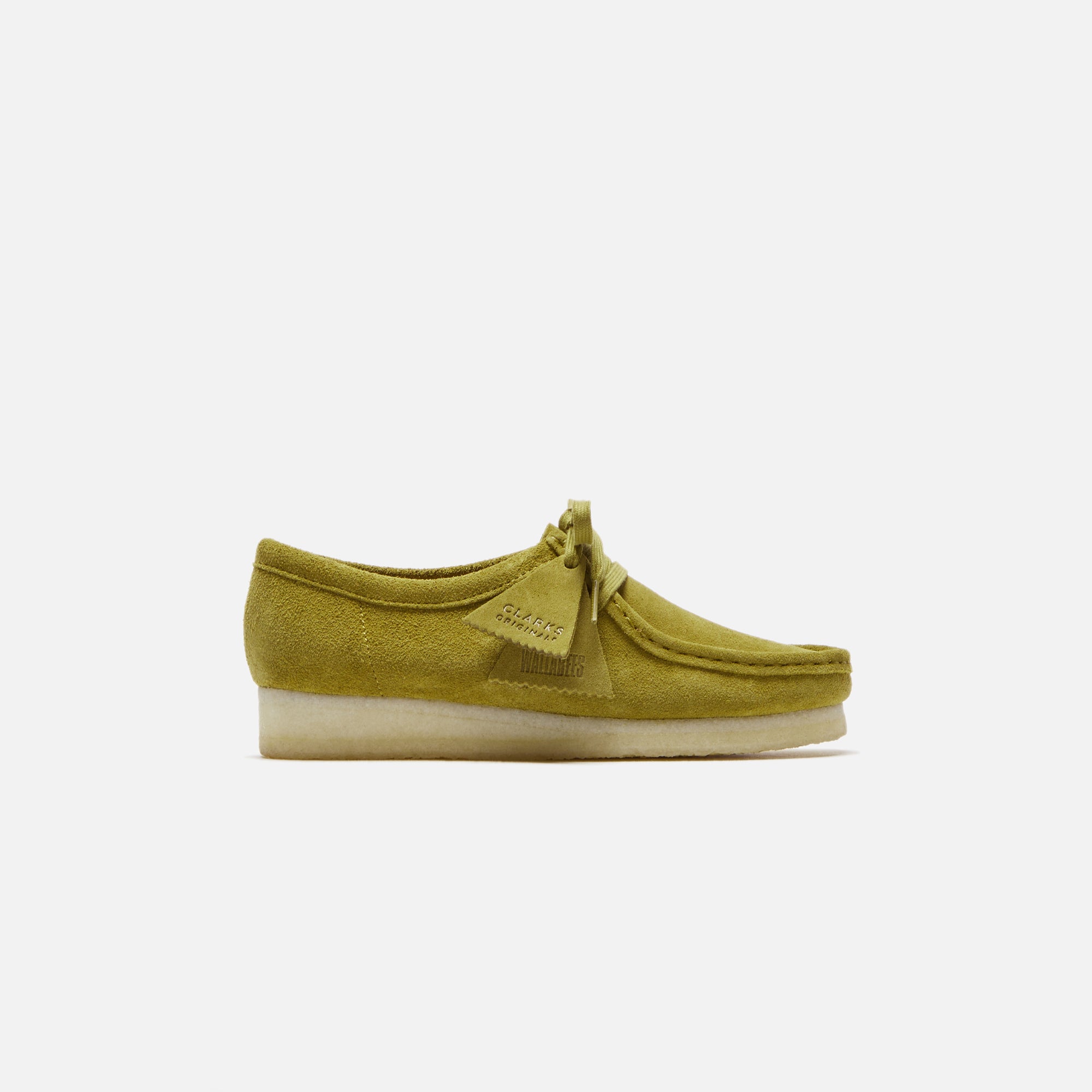 Clarks WMNS Wallabee - Mid Green Suede – Kith