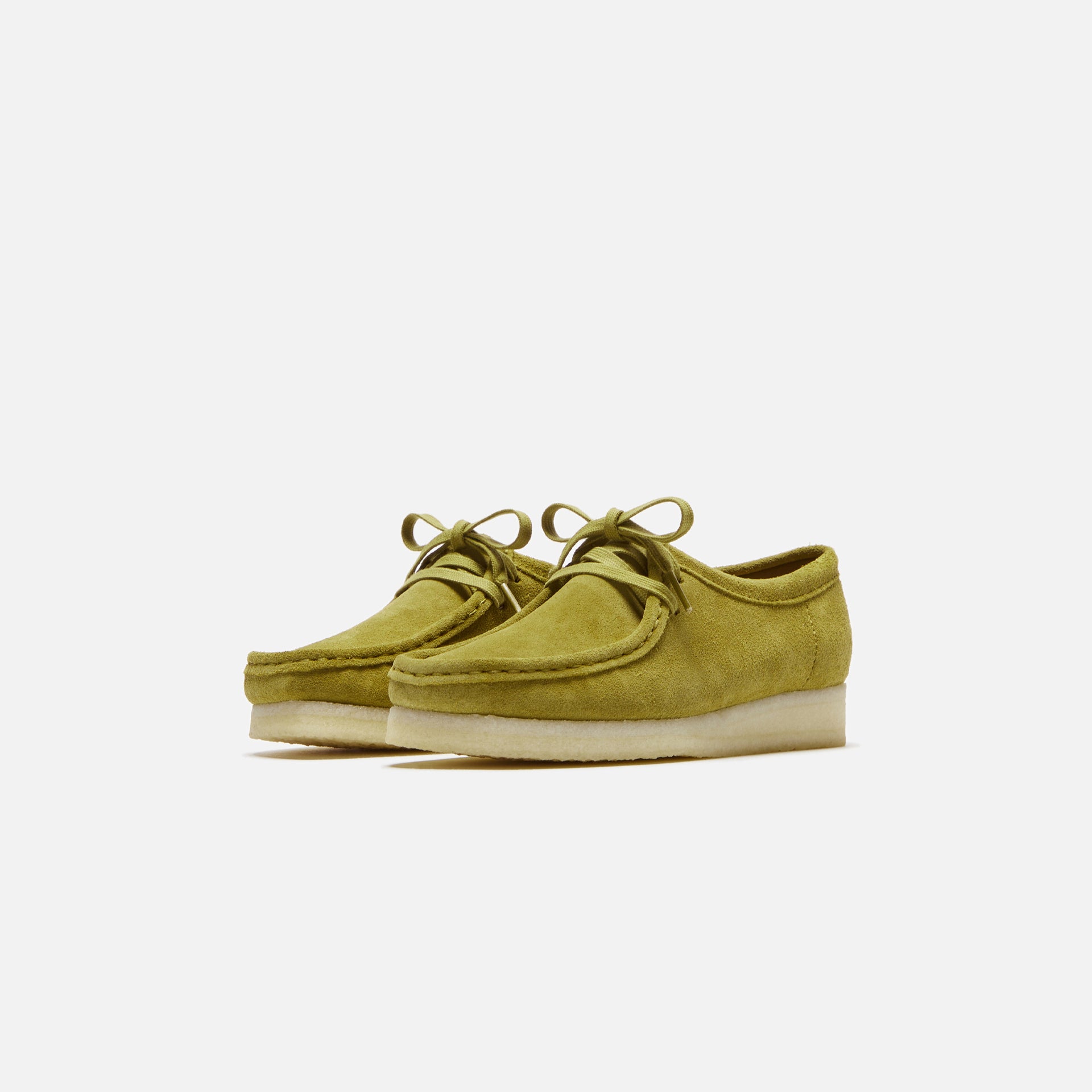 Clarks WMNS Wallabee - Mid Green Suede