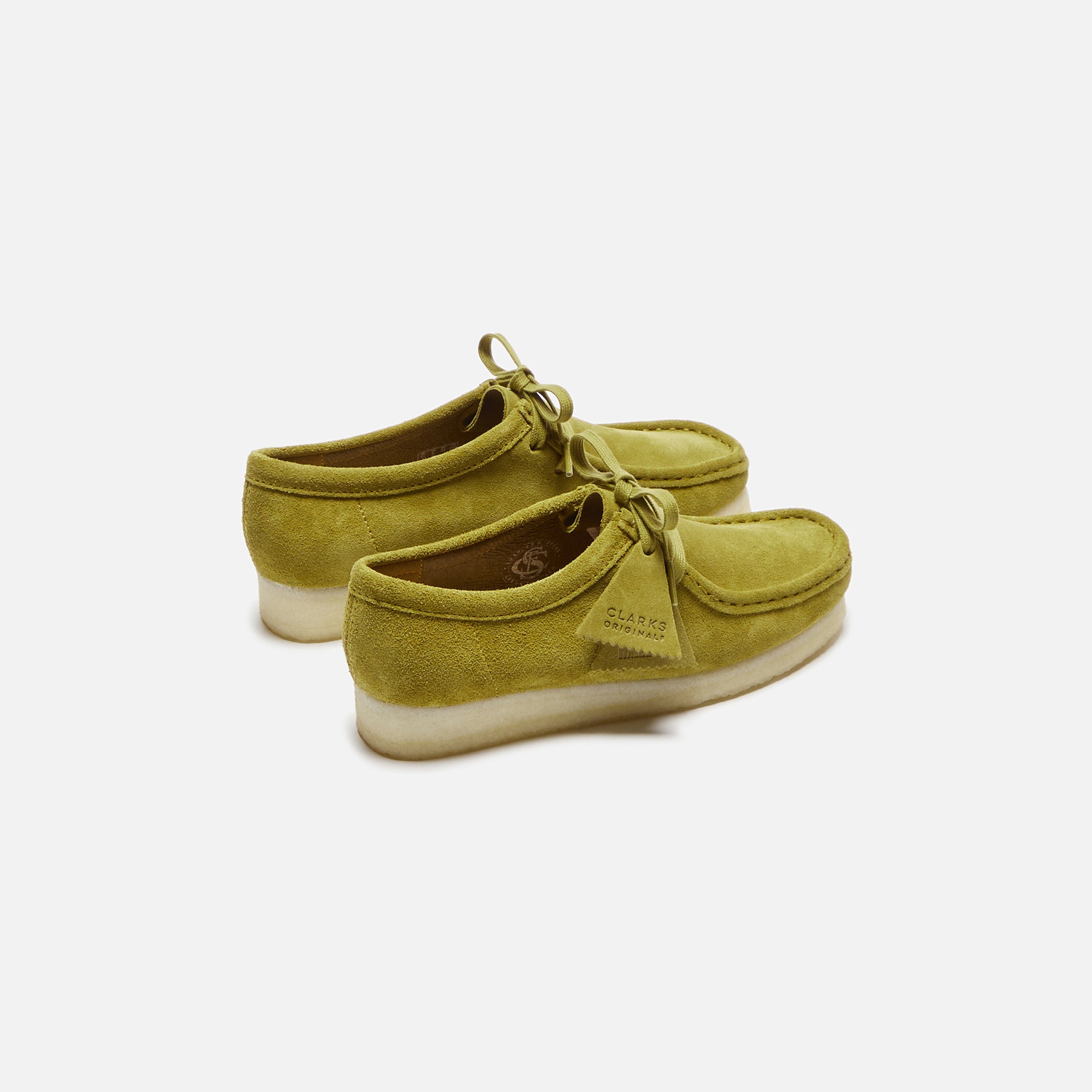 Clarks WMNS Wallabee - Mid Green Suede