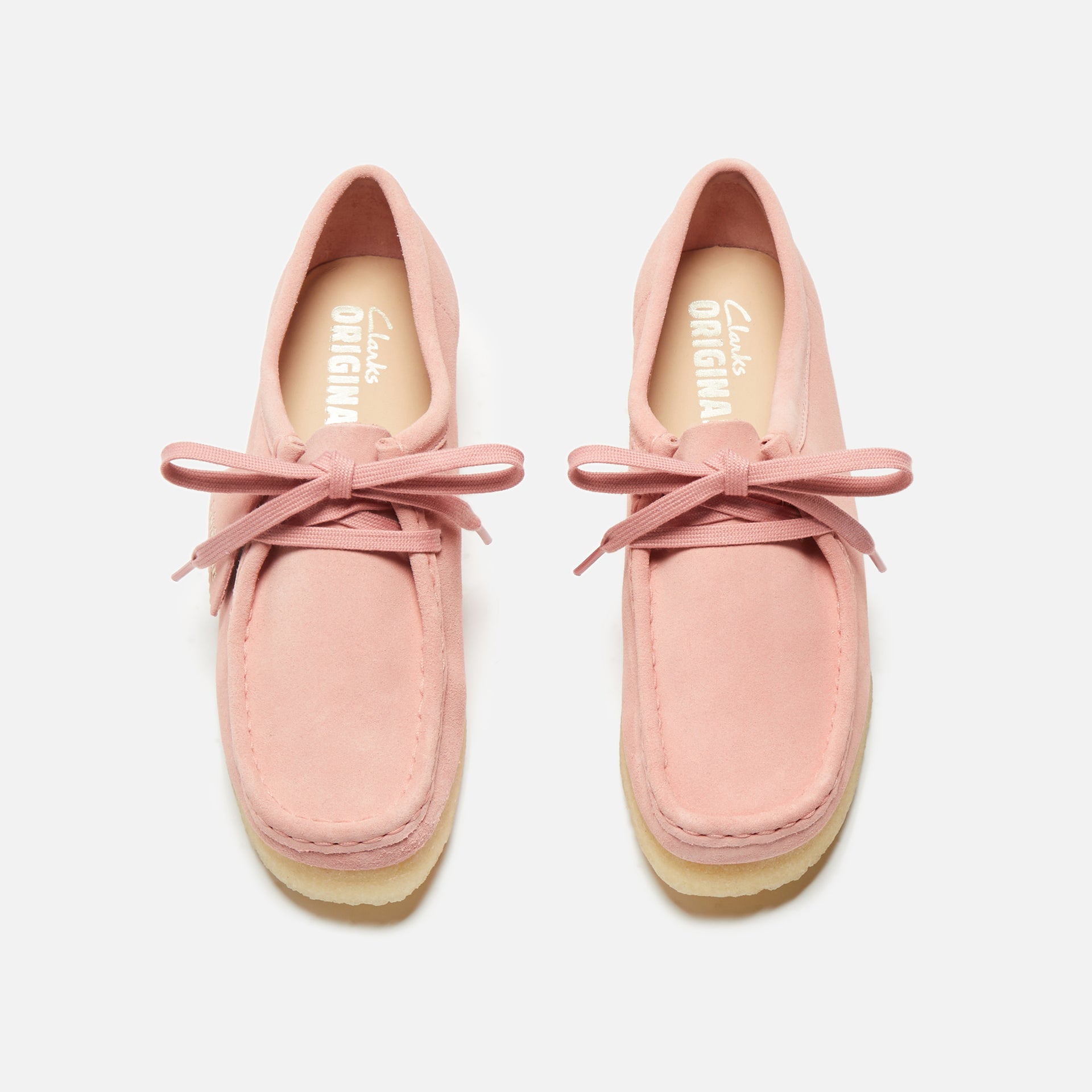 Clarks WMNS Wallabee - Blush Pink Suede