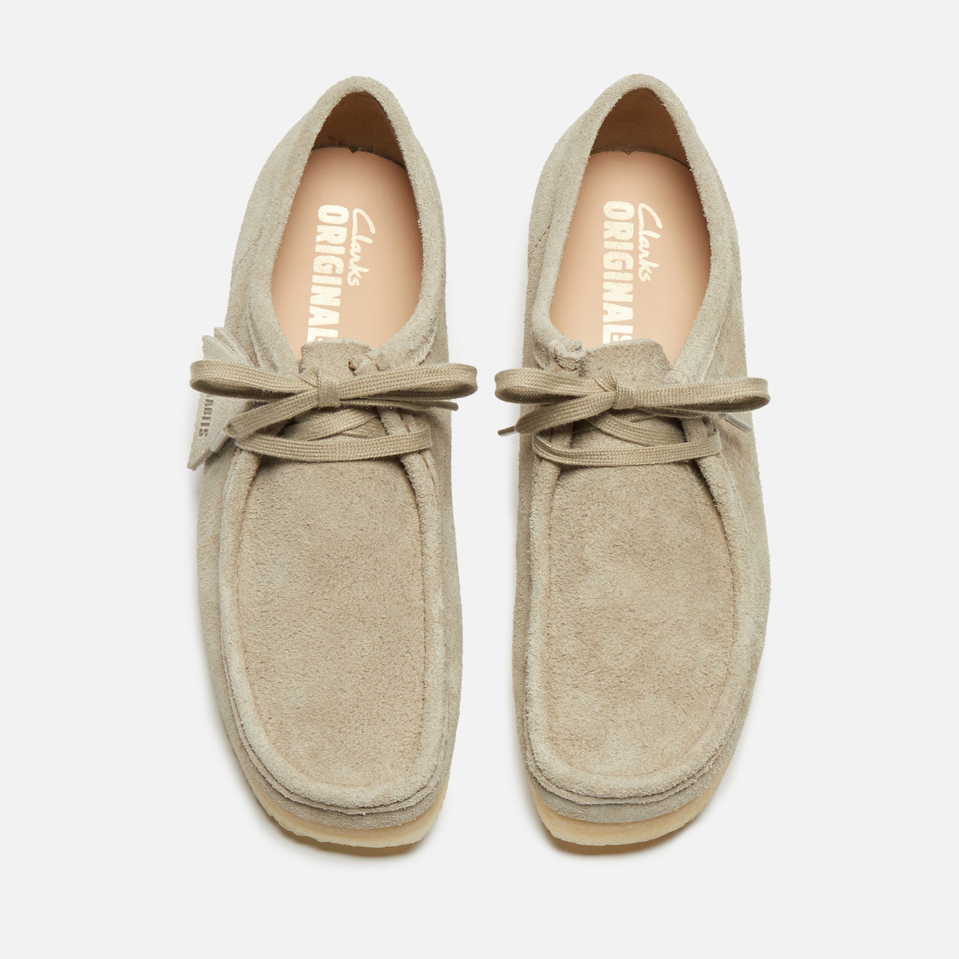 Clarks Wallabee - Pale Grey Suede