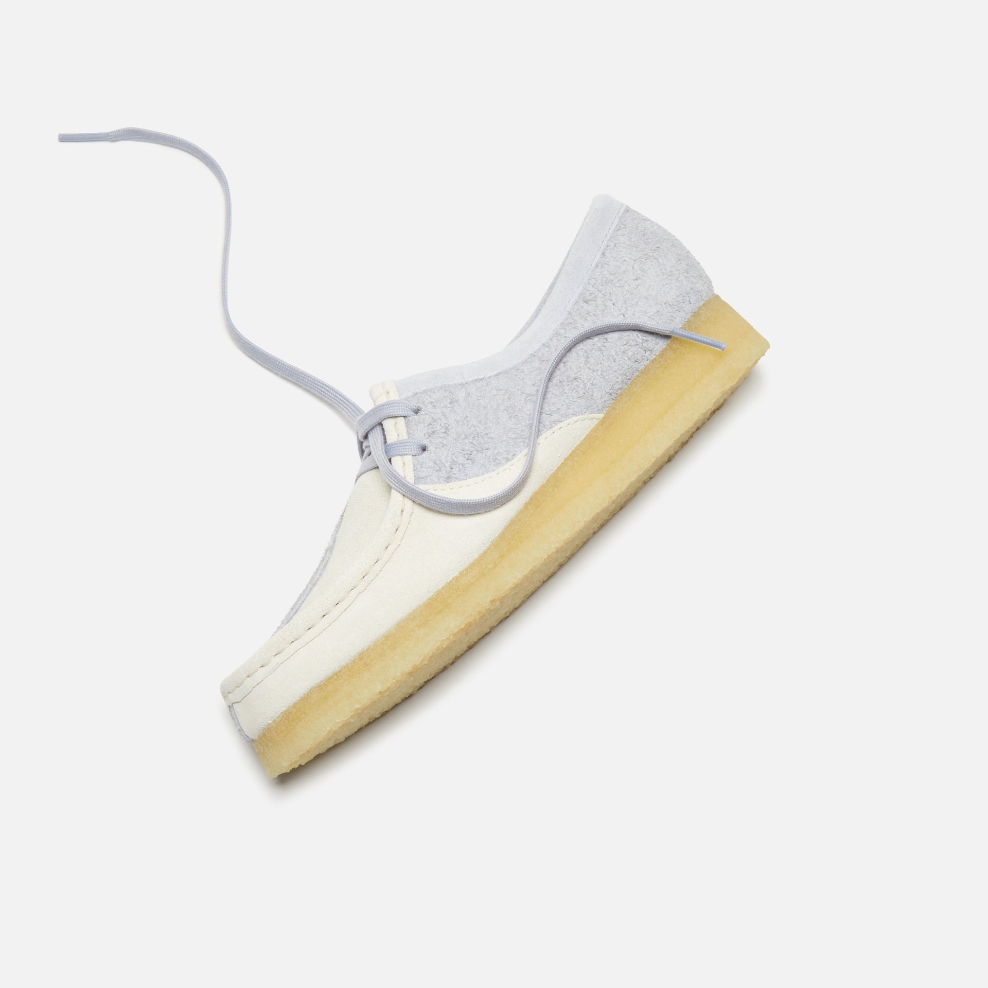 Clarks WMNS Wallabee - Cloud Grey Combi