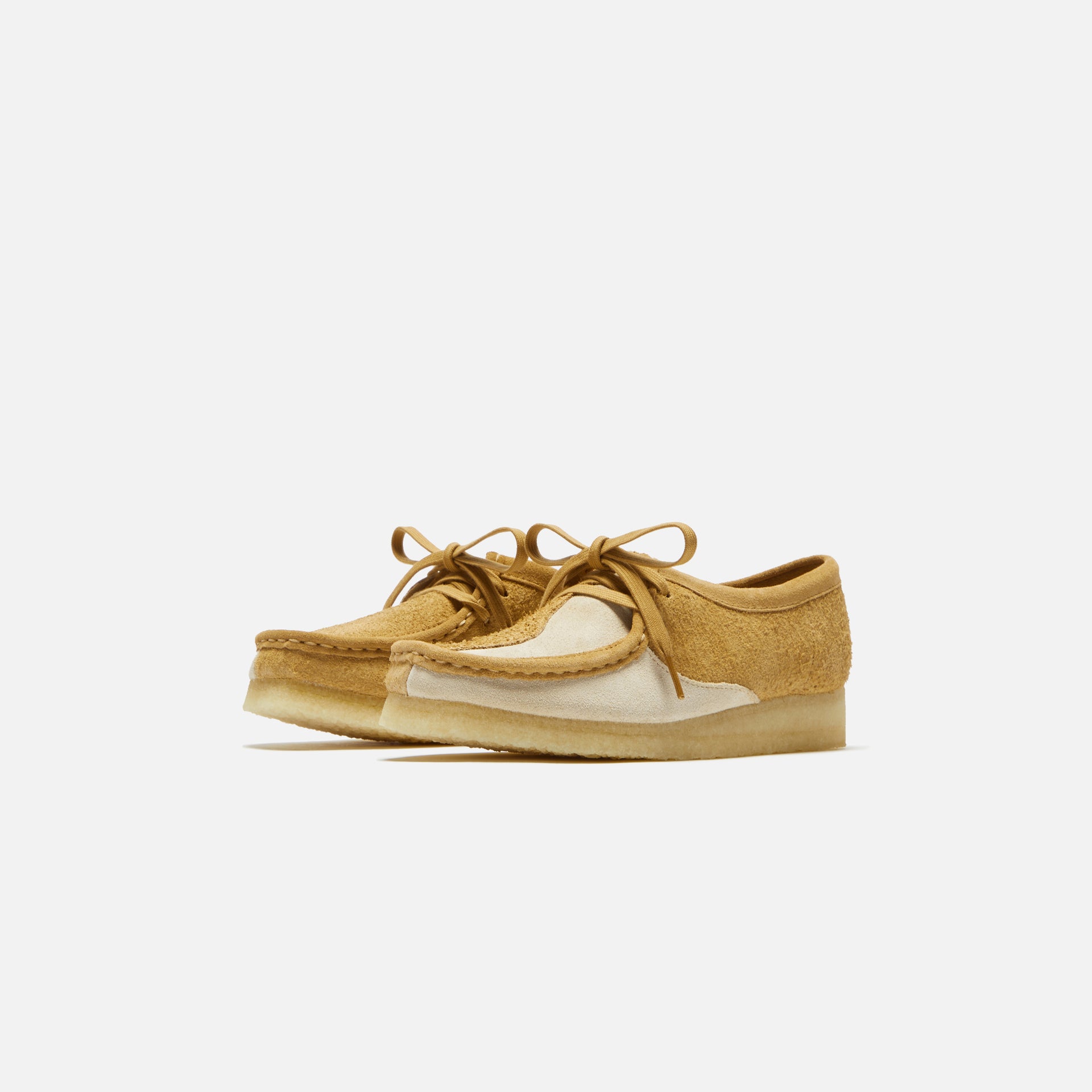 Clarks WMNS Wallabee Mid - Tan Combi