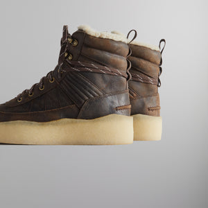 Ronnie Fieg for Clarks Originals 8th St Rushden Lego Boot - Shearling Chocolate