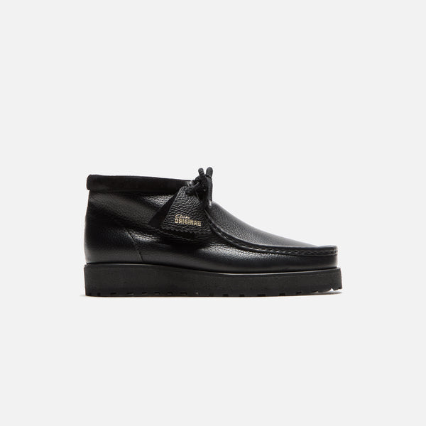 Clarks Wallabee Scout - Black Leather – Kith