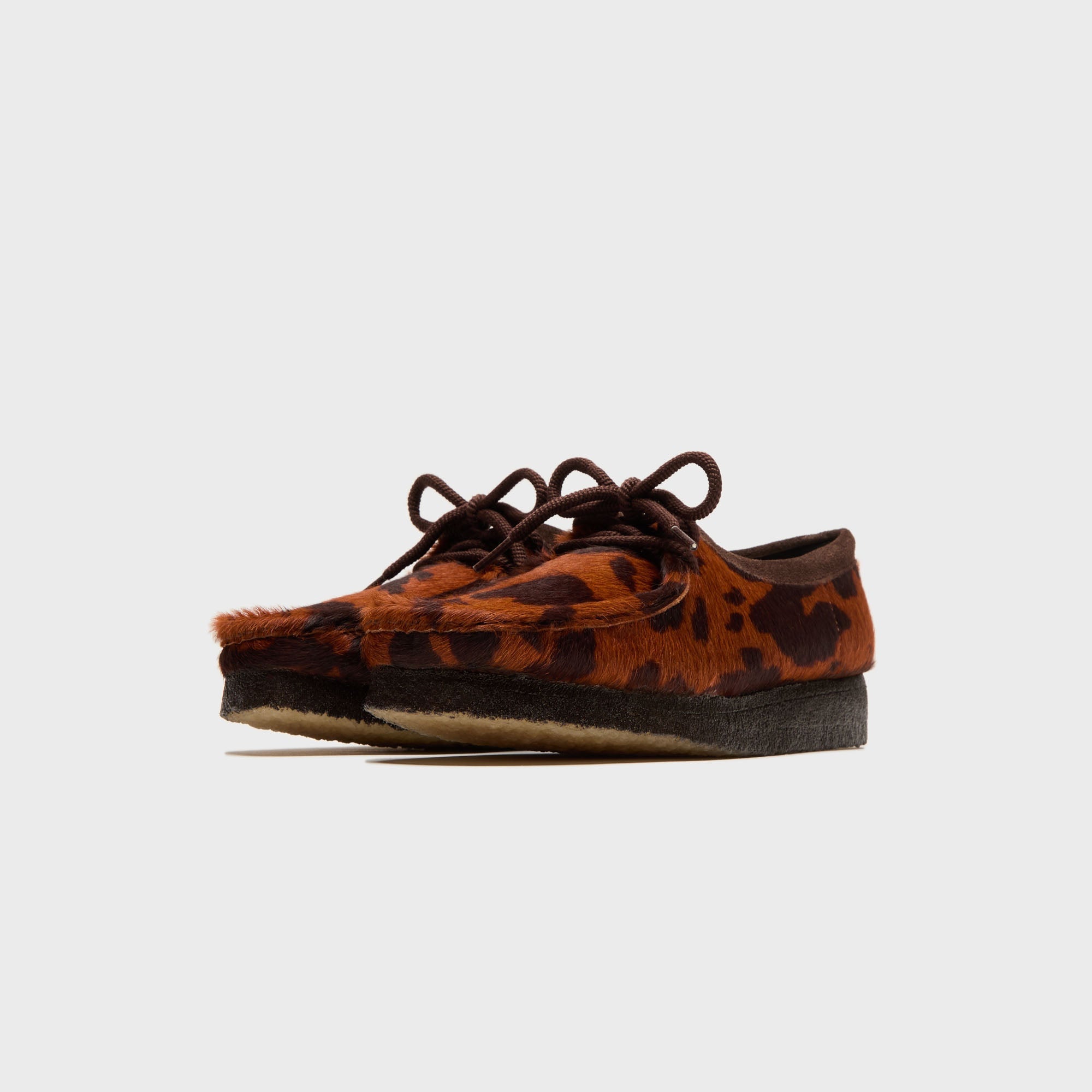 Clarks WMNS Wallabee - Brown Cow Print – Kith