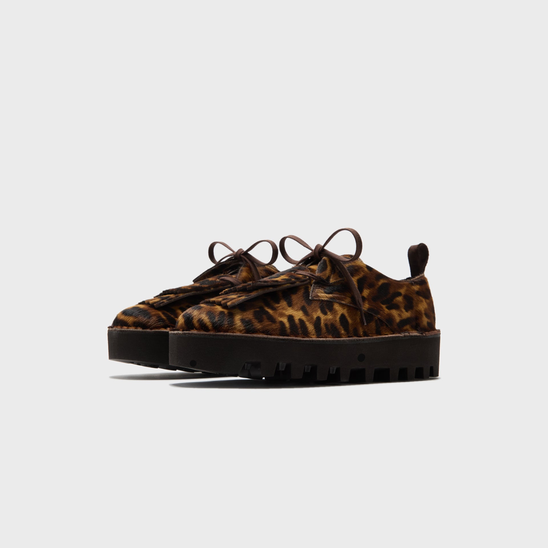 Clarks x Engineered Garments Desert Khan - Leopard Pony