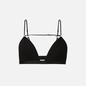 Nensi Dojaka for Calvin Klein Triangle Modal Chasmere Bra - Black