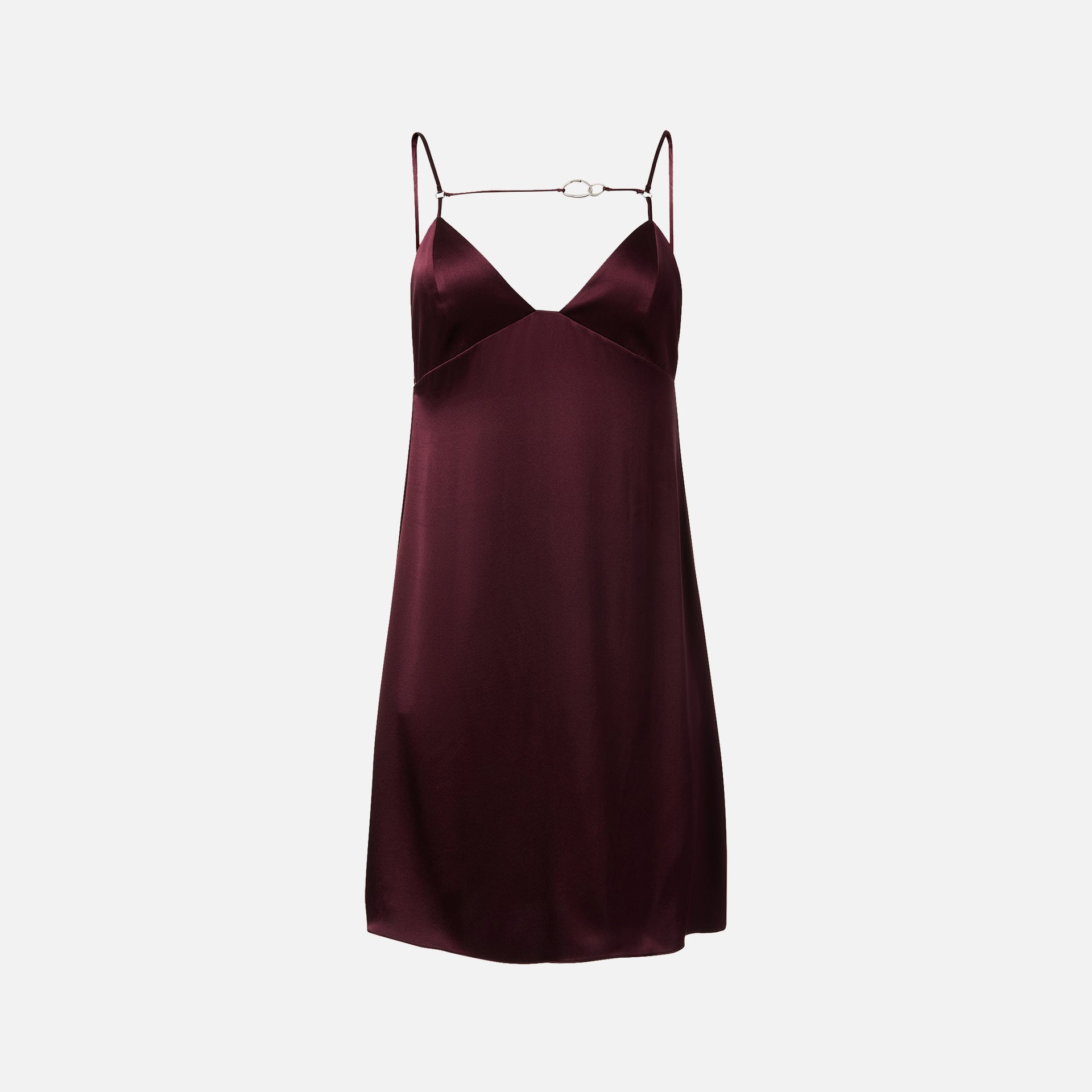 Nensi Dojaka for Calvin Klein Silk Satin Mini Dress - Winetasting