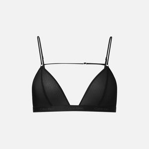 Nensi Dojaka for Calvin Klein Mesh Triangle Bra - Black