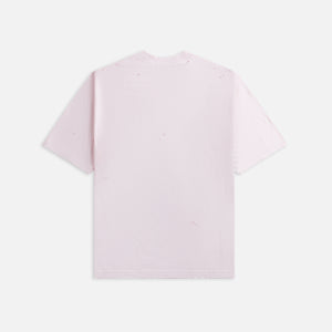 Acne Studios Exford U Button Logo Tee - Faded Pink