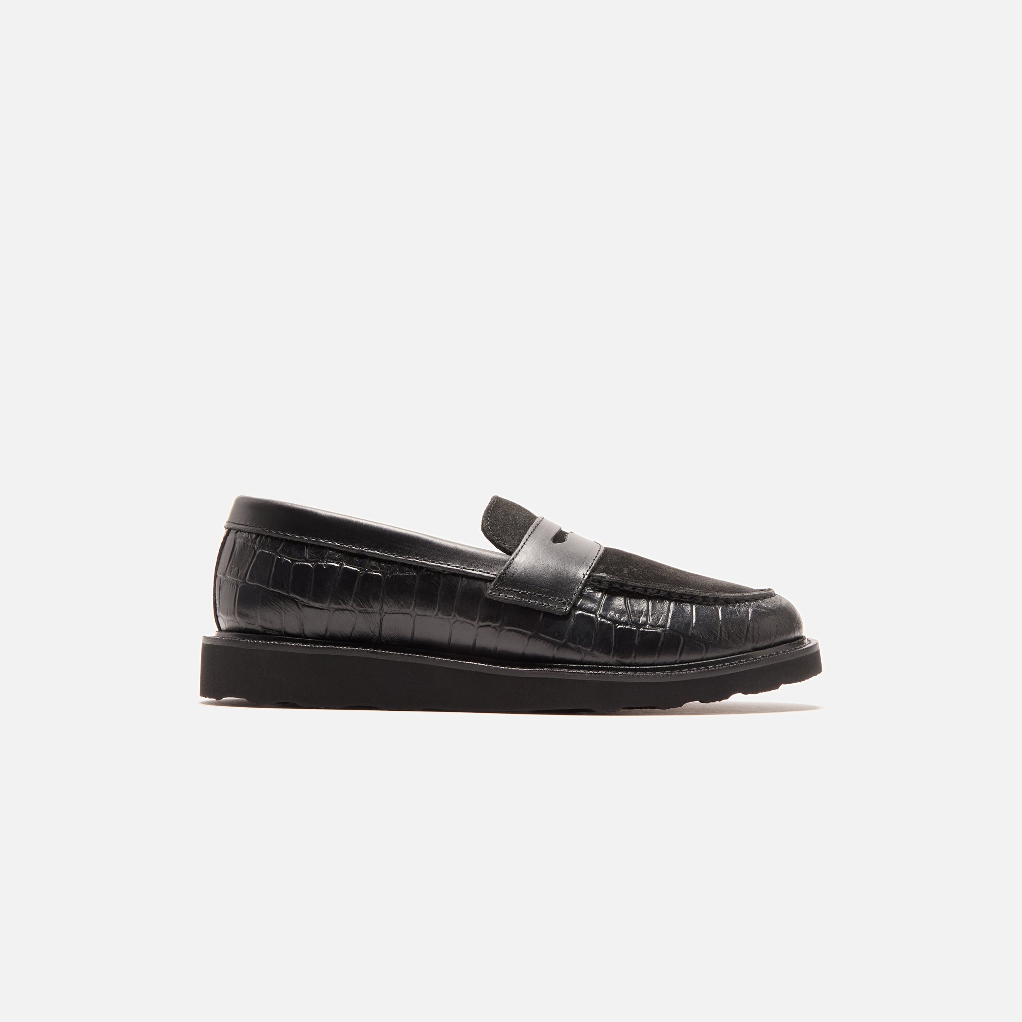 Caminando Loafer - Black / Black Croco – Kith