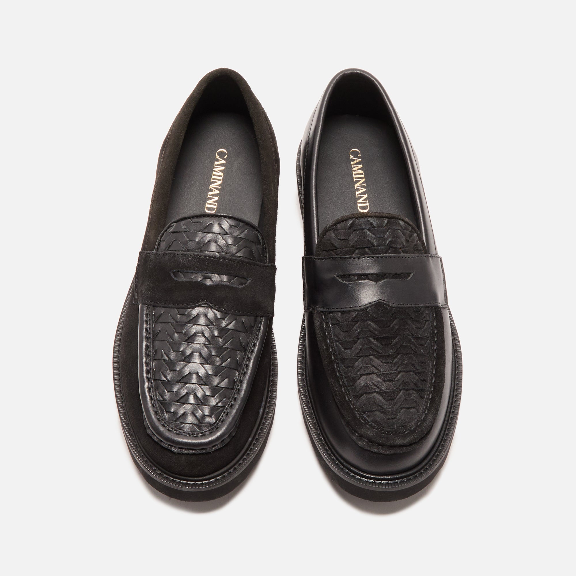 Caminando Loafer - Black / Black Weaving – Kith