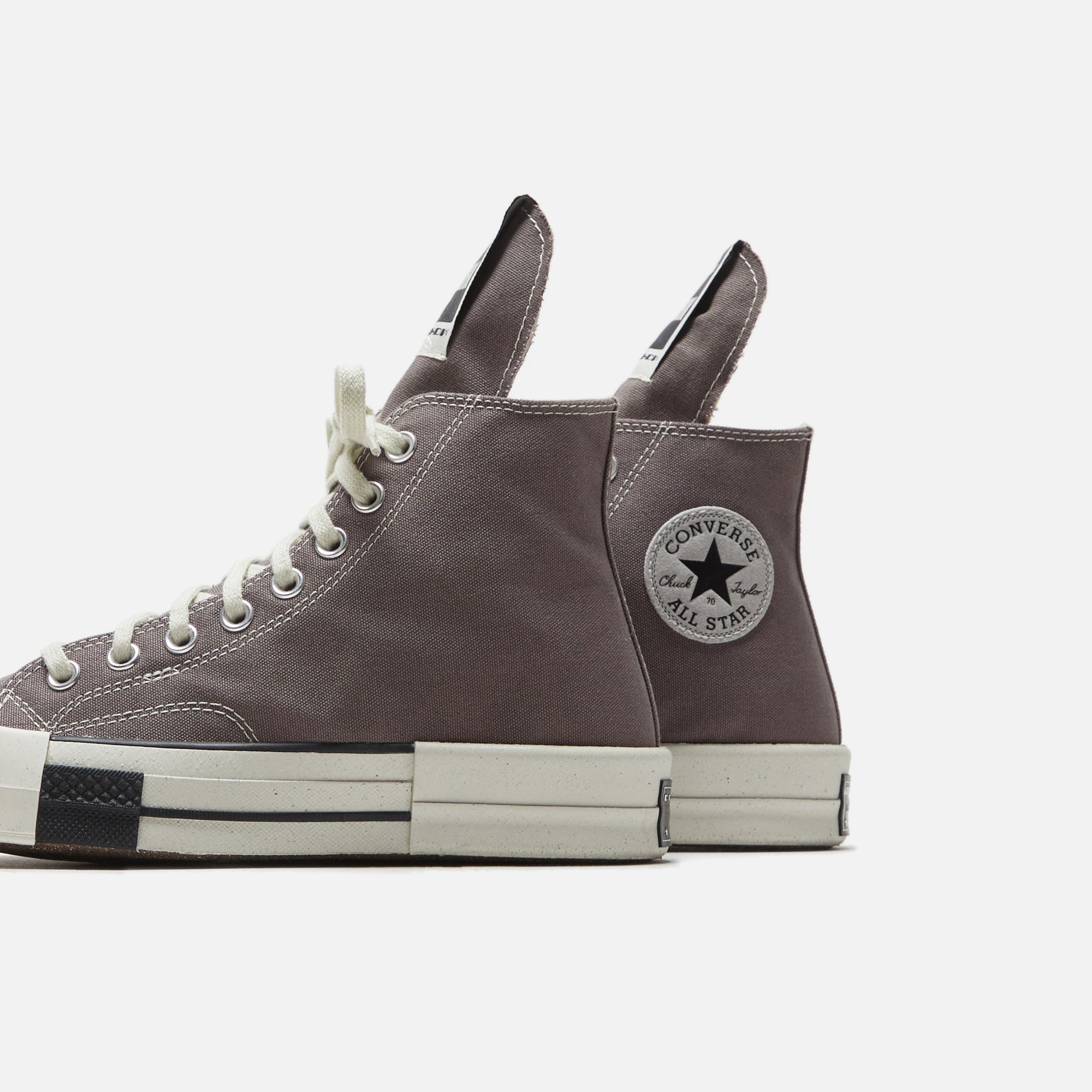 Converse x Rick Owens DRKSHDW Turbodrk Laceless - Iron / Egret