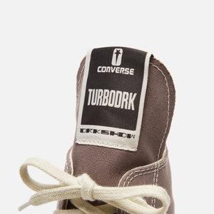 Converse x Rick Owens DRKSHDW Turbodrk Laceless - Iron / Egret / Natural Ivory