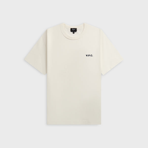 ☆【A.P.C.】☆(W) A.P.C. VPC T-Shirt White Dark Nav.y☆ A.P.C. Tee Boxy Petit VPC - White / Dark Navy – Kith