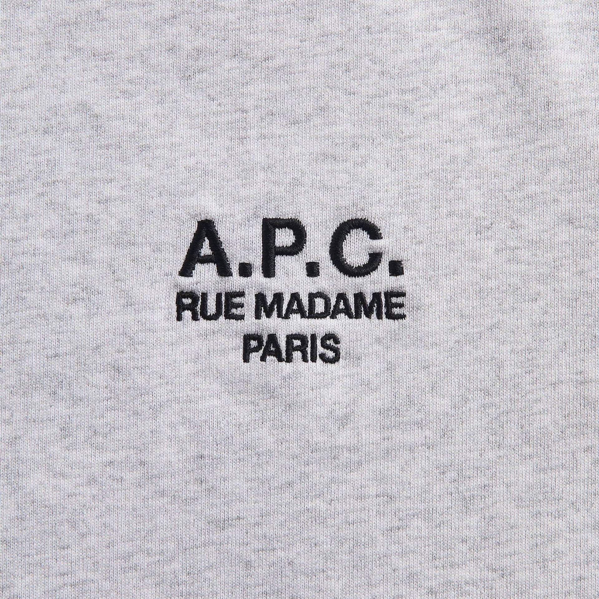 A.P.C. Standard Rue Madame Tee - Light Heather Gray