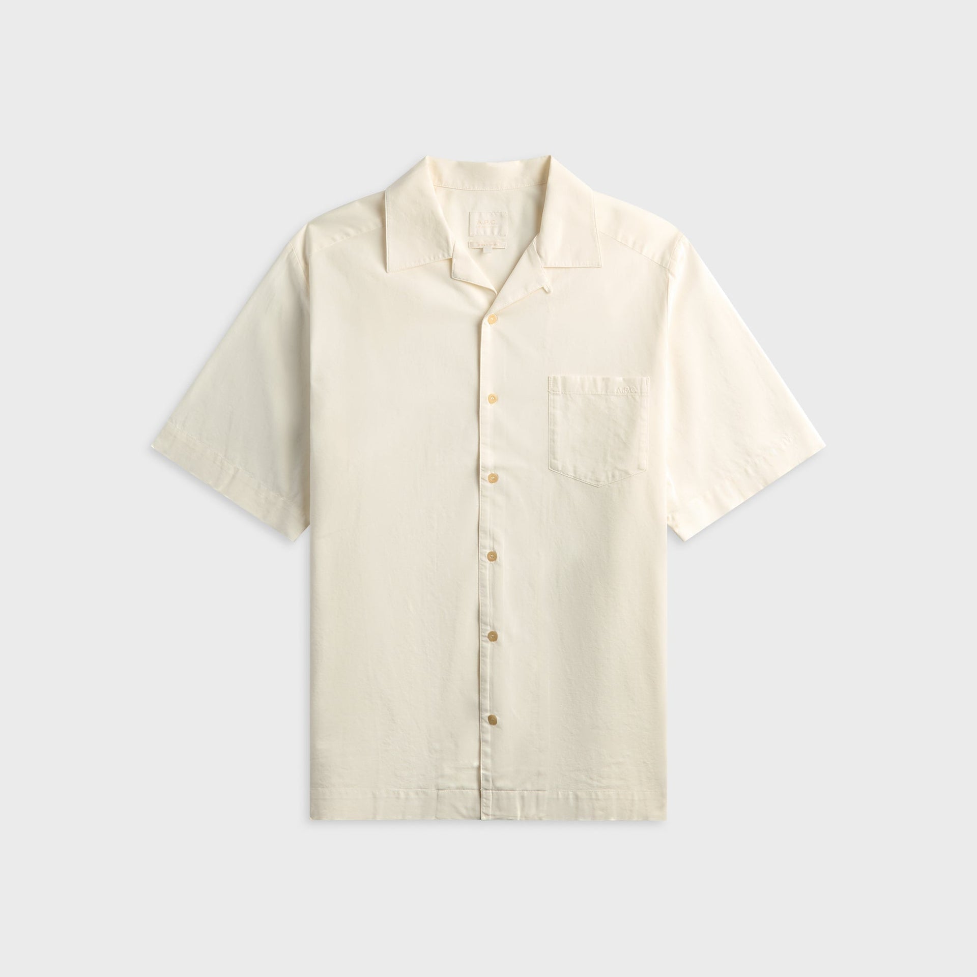 A.P.C. Jude Short Sleeve Shirt - Aab White
