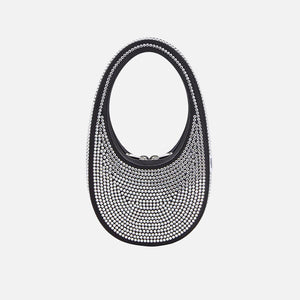 Coperni Crystal Embellished Mini Swipe Bag - Black Crystal